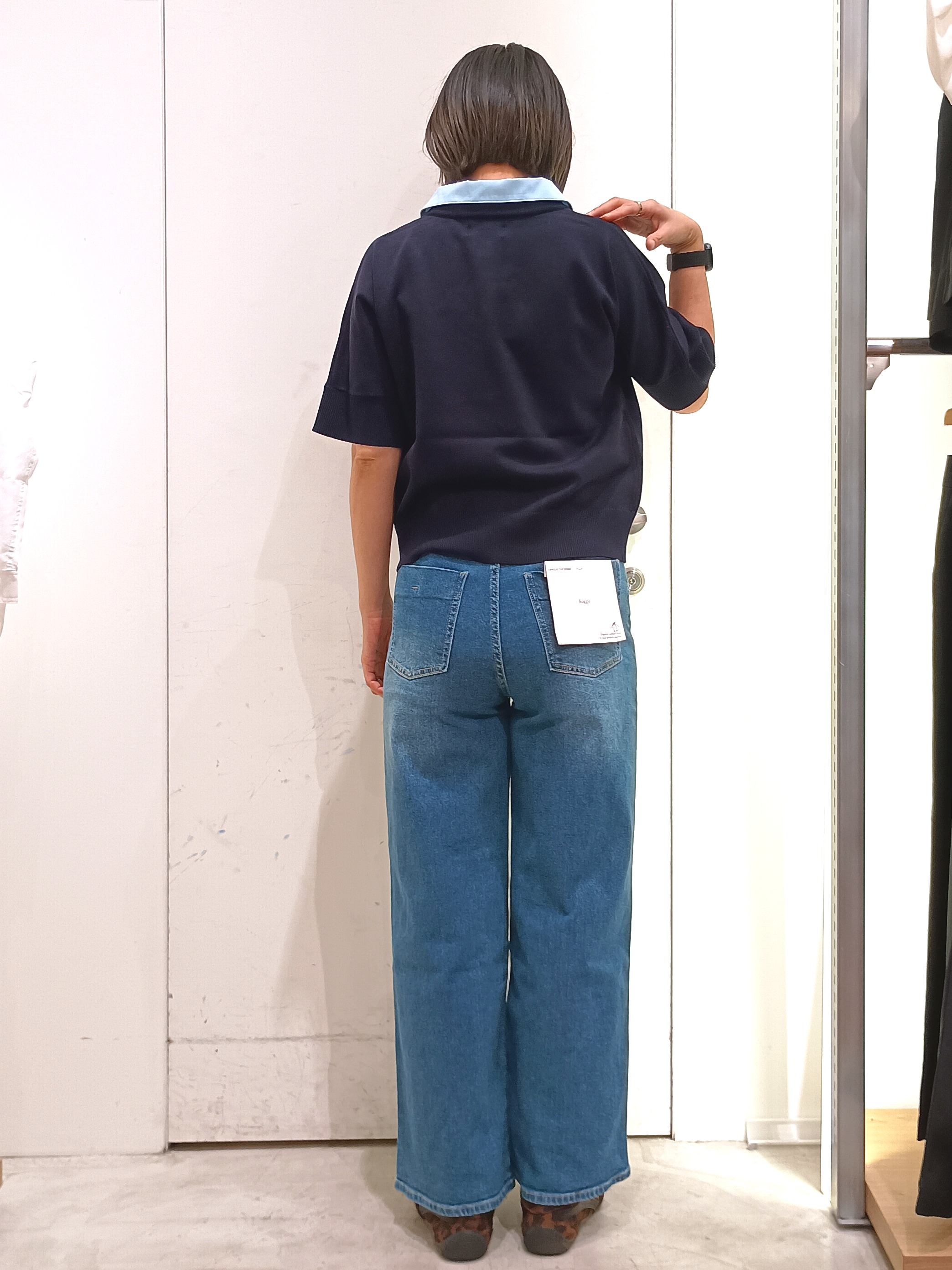 shinkoさんの「OPAQUE.CLIP｜2WAY衿ドッキングニット《洗濯機OK》」を使ったコーディネート