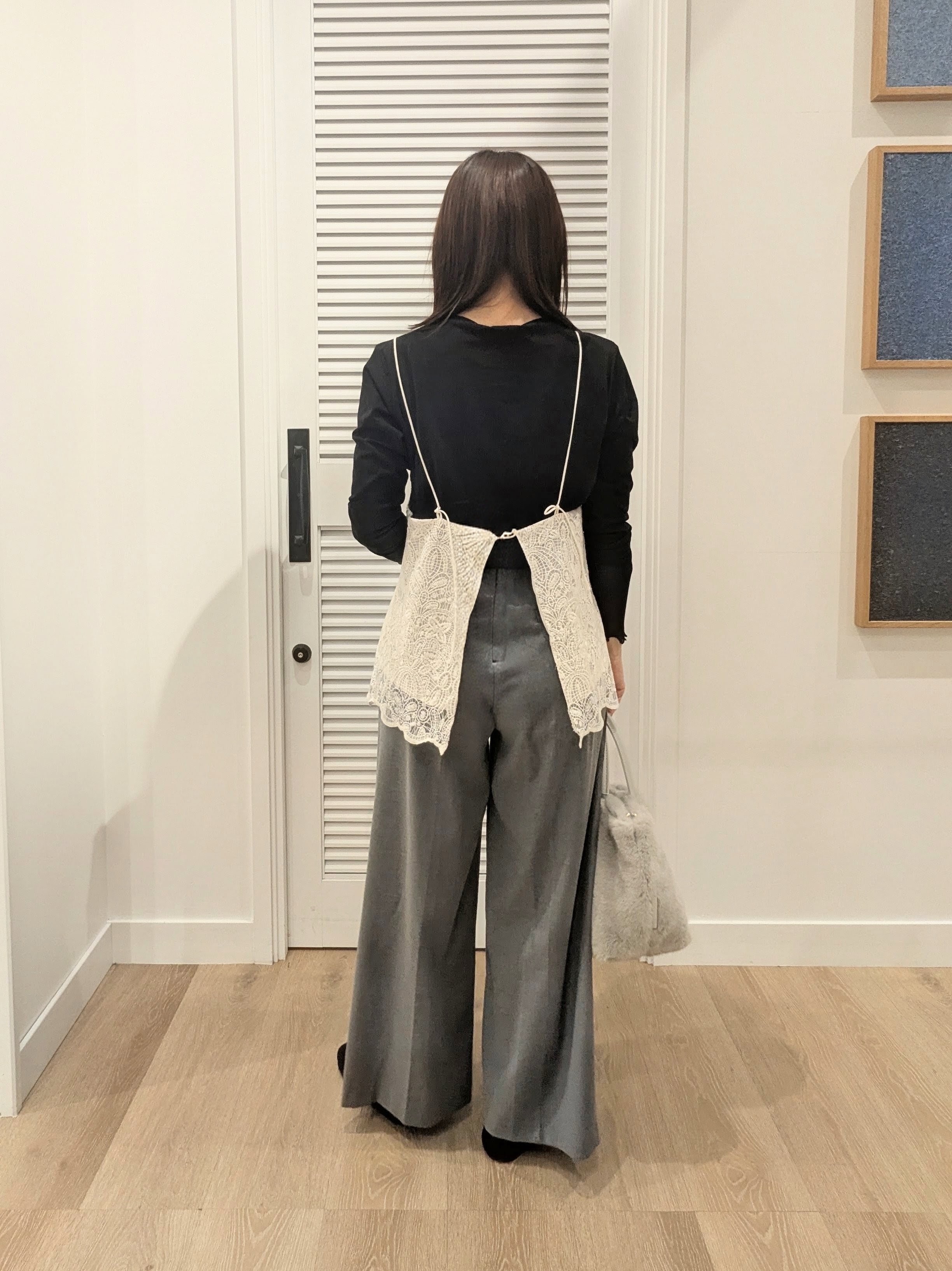 enさんの「Dessin｜シアー切り替えクルーネックカットソー」を使ったコーディネート