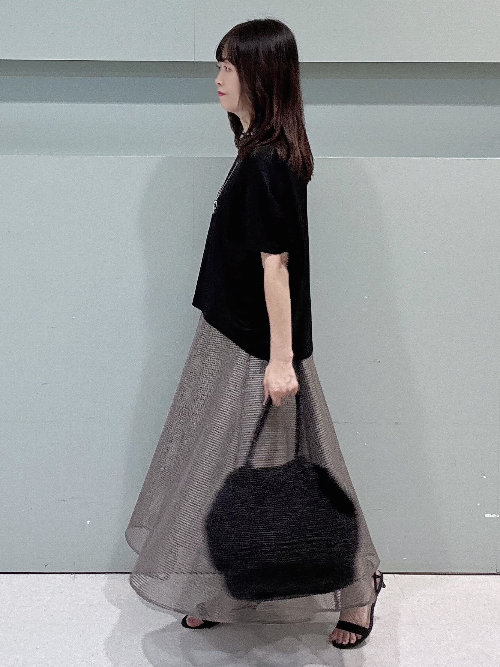 makiさんの「UNTITLED｜【汗染み防止/接触冷感】ドルマンプルオーバー」を使ったコーディネート