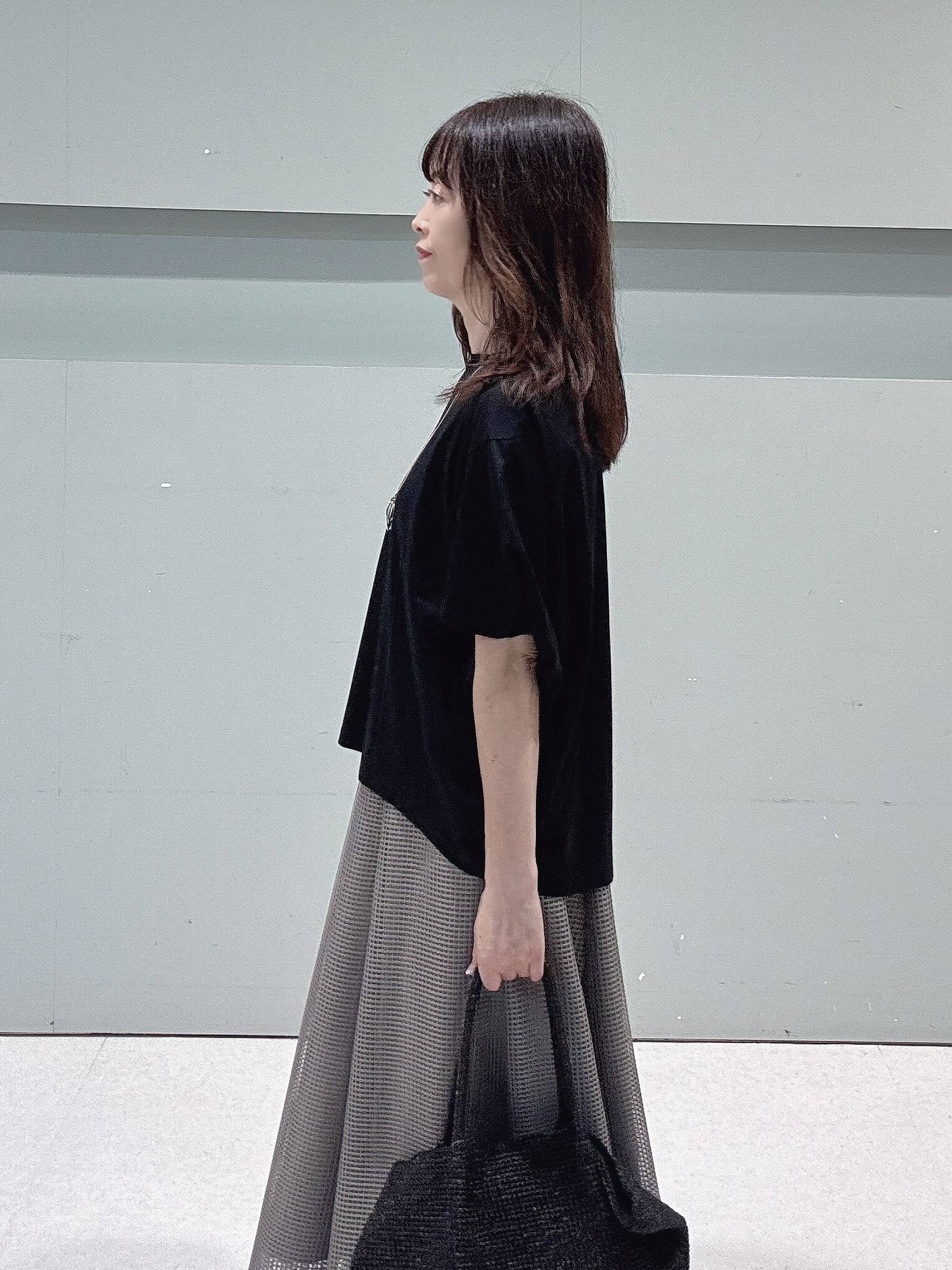 makiさんの「UNTITLED｜【汗染み防止/接触冷感】ドルマンプルオーバー」を使ったコーディネート