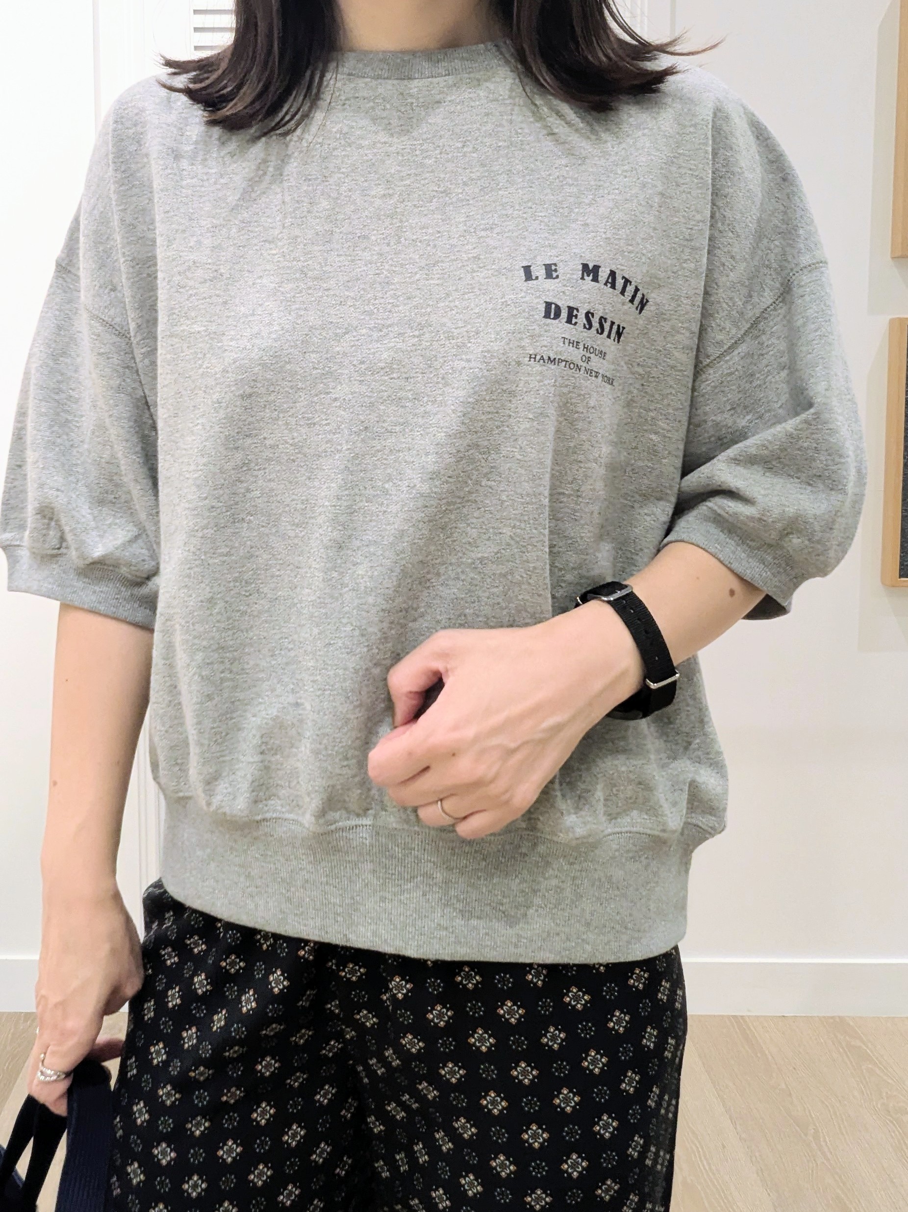 enさんの「Dessin｜ハーフスリーブロゴプルオーバー」を使ったコーディネート