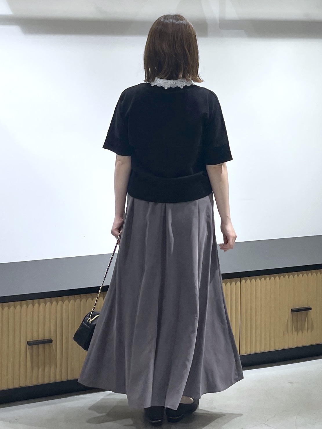 mikiさんの「OPAQUE.CLIP｜2WAY衿ドッキングニット《洗濯機OK》」を使ったコーディネート