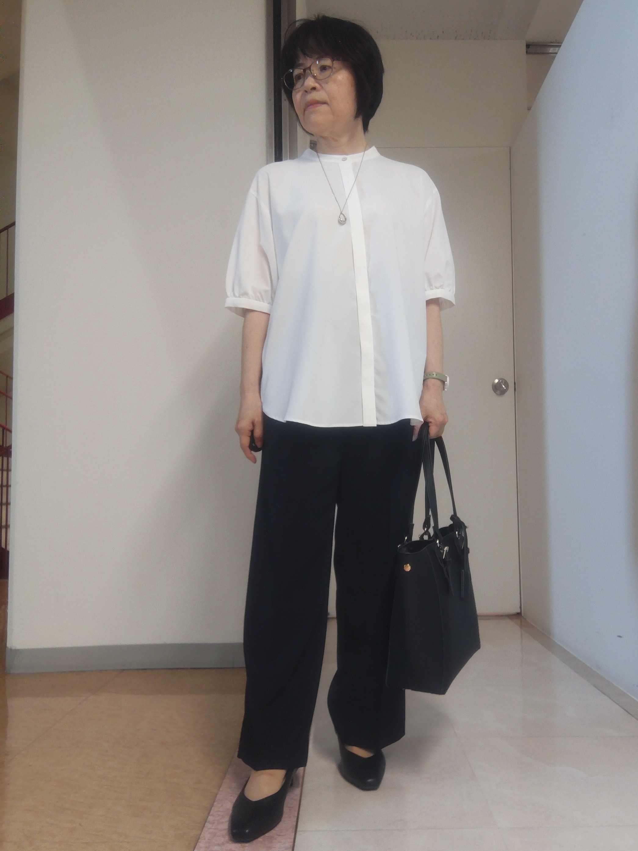tokuさんの「Reflect｜【手洗い可】異素材ドッキングブラウス」を使ったコーディネート