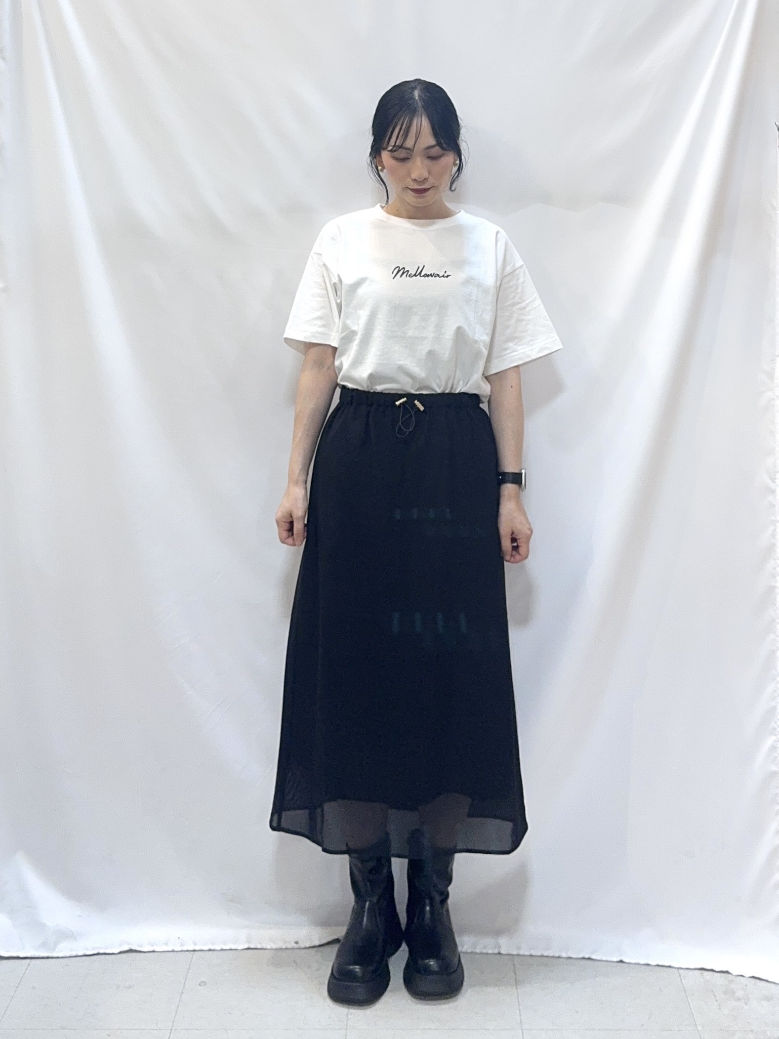 𝐇𝐢𝐫𝐨𝐦𝐢さんの「SHOO･LA･RUE｜【通気性〇/セットアップ可/洗濯機可】メッシュドルマン ジップブルゾン」を使ったコーディネート