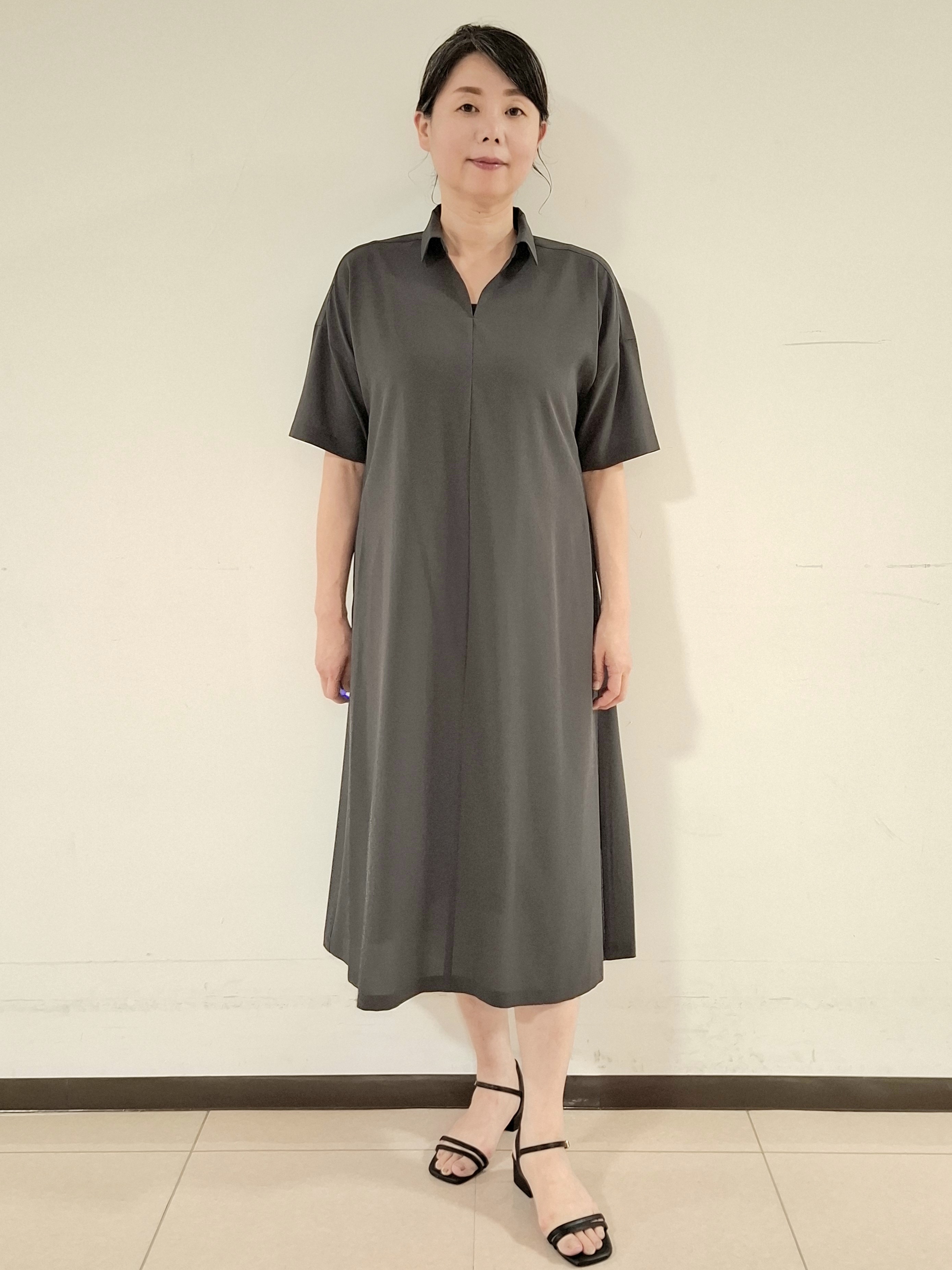 ねぎさんの「UNTITLED｜【残暑も快適/UVカット/接触冷感】エアリークールワンピース」を使ったコーディネート