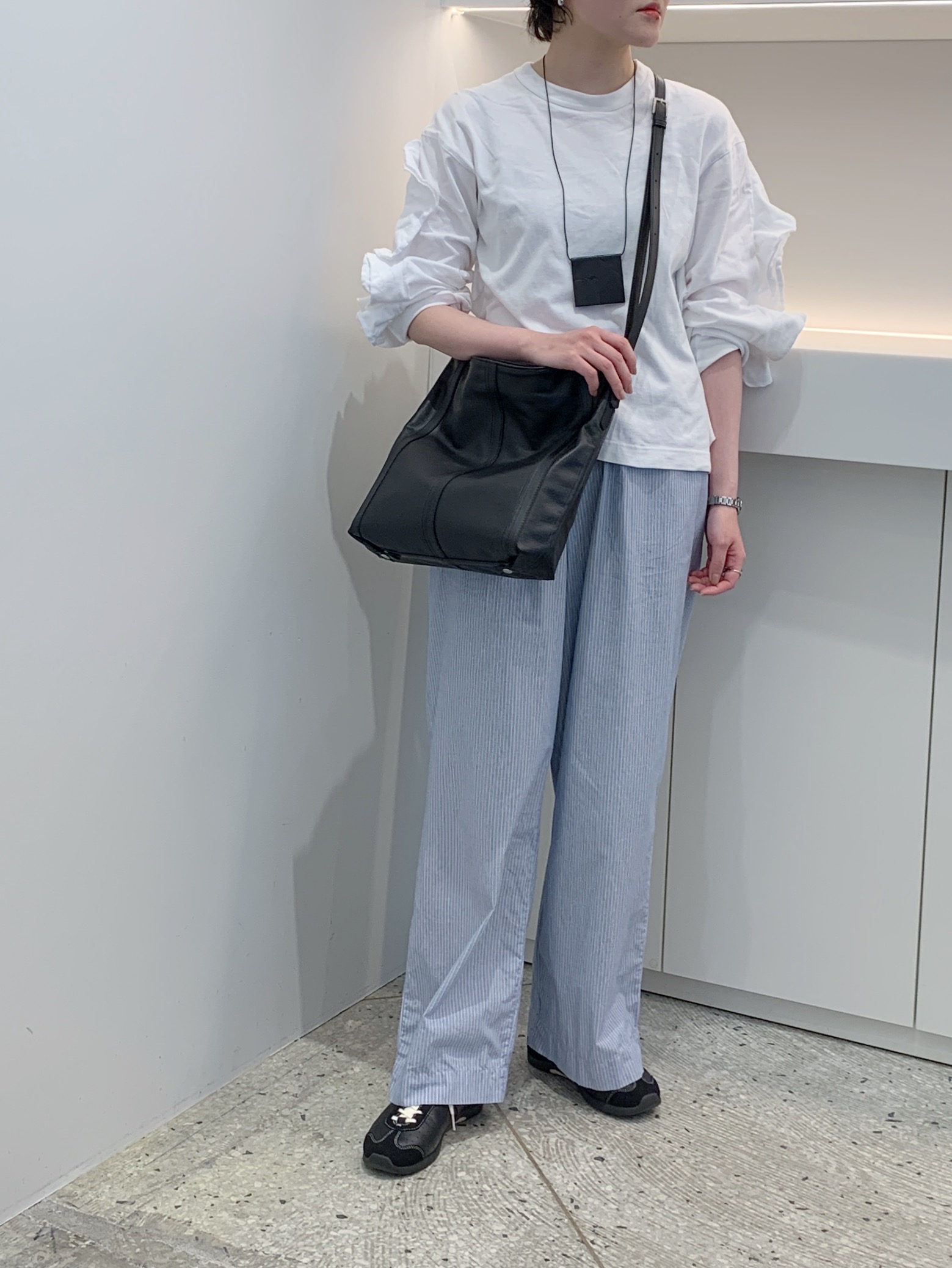 Iさんの「HIROKO HAYASHI｜FINE（フィーネ）2wayショルダーバッグ」を使ったコーディネート