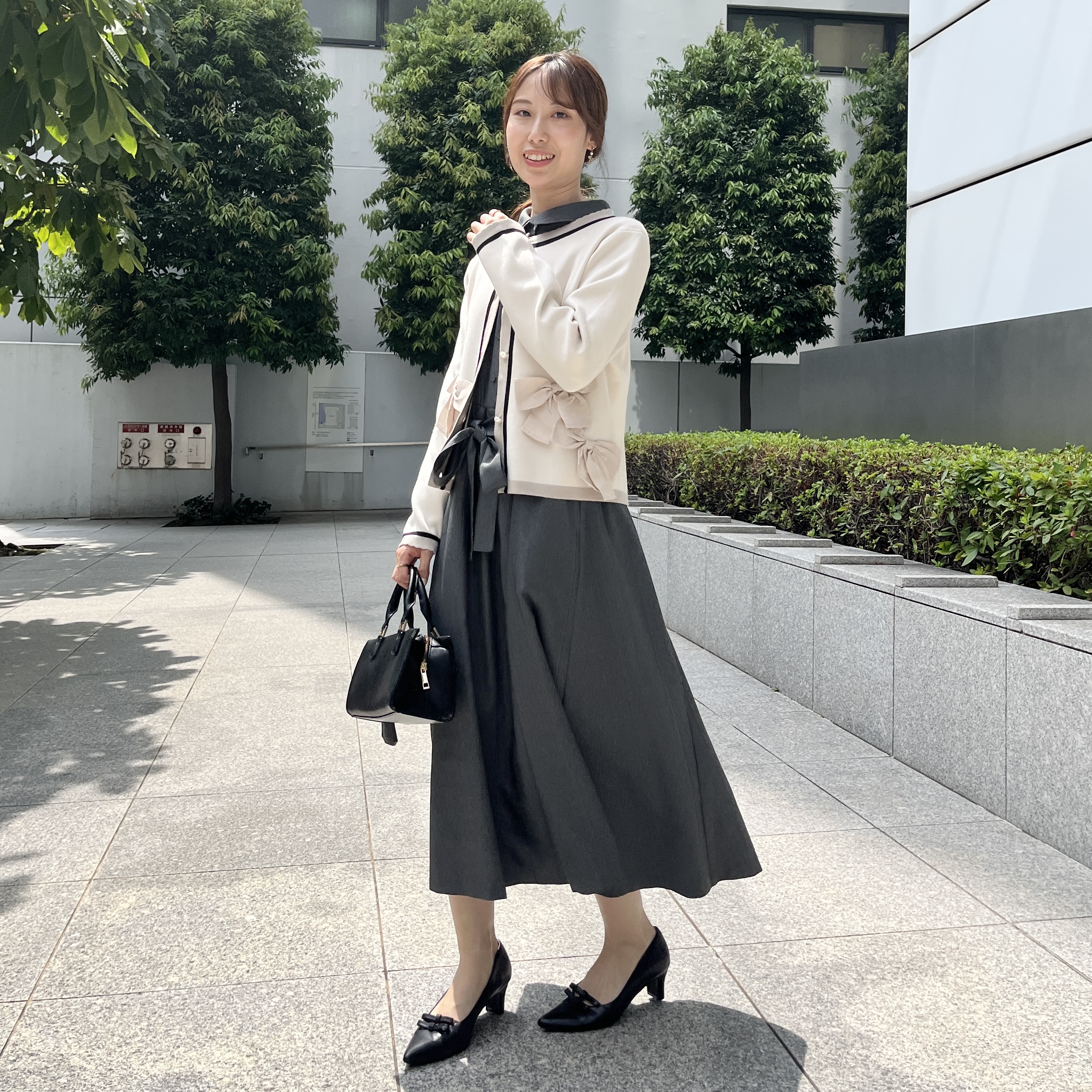 はばさんの「Couture brooch｜ダブルリボンパンプス」を使ったコーディネート