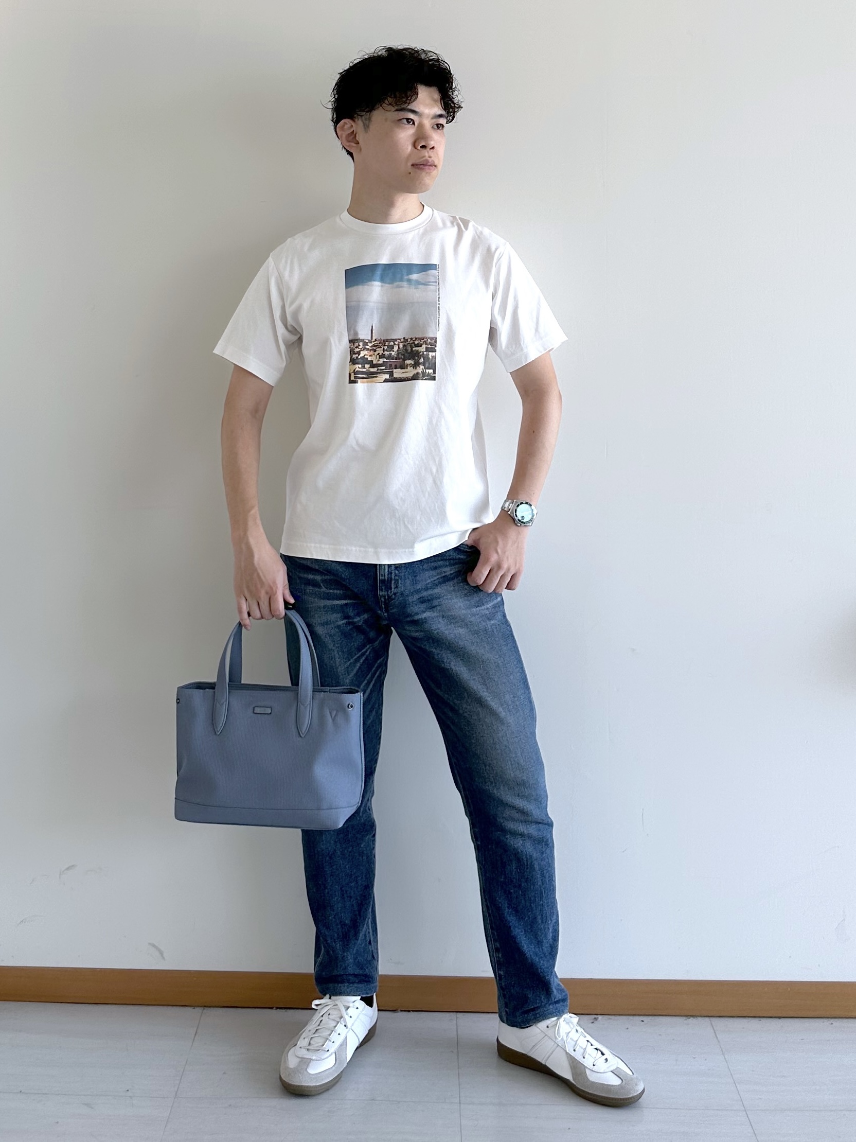 イッシーさんの「TAKEO KIKUCHI｜3Dナイロン ジャケット」を使ったコーディネート