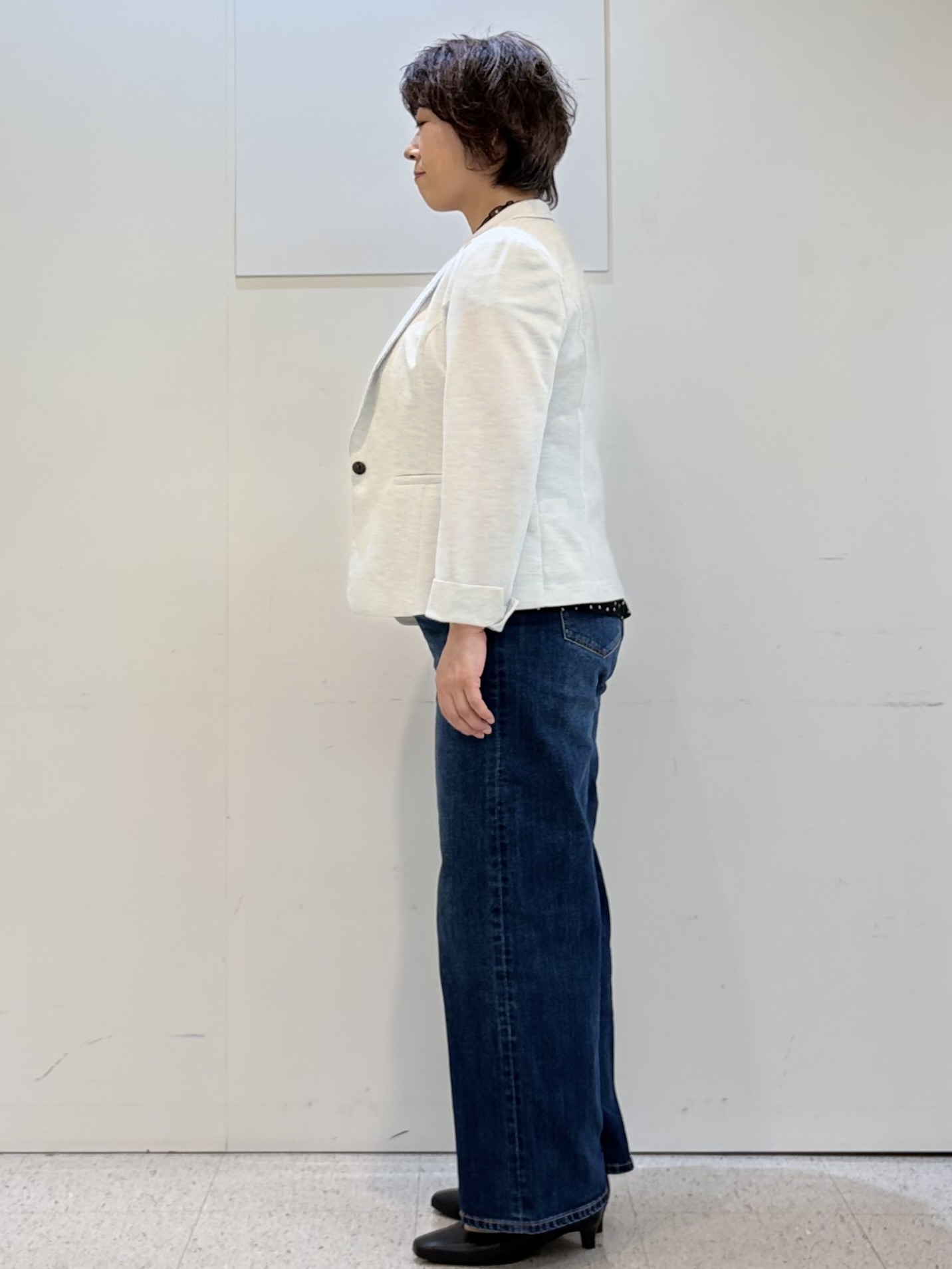 ヤスコさんの「Reflect｜【SS-4Lサイズ／UVカット／接触冷感】匠ジャケット／ベーシックテーラード」を使ったコーディネート