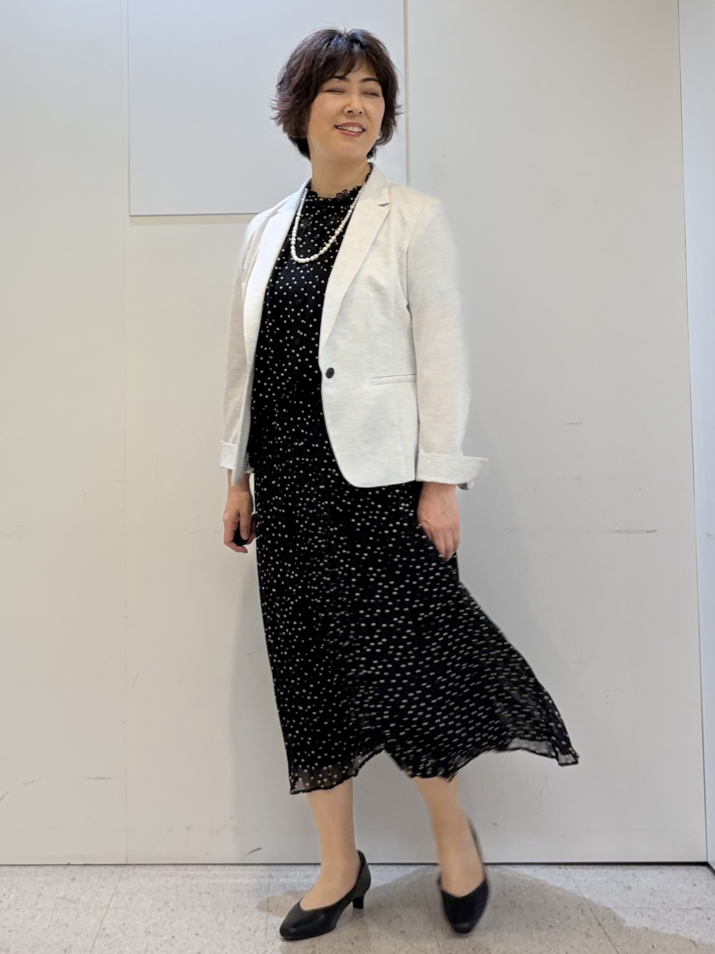 ヤスコさんの「Reflect｜【SS-4Lサイズ／UVカット／接触冷感】匠ジャケット／ベーシックテーラード」を使ったコーディネート