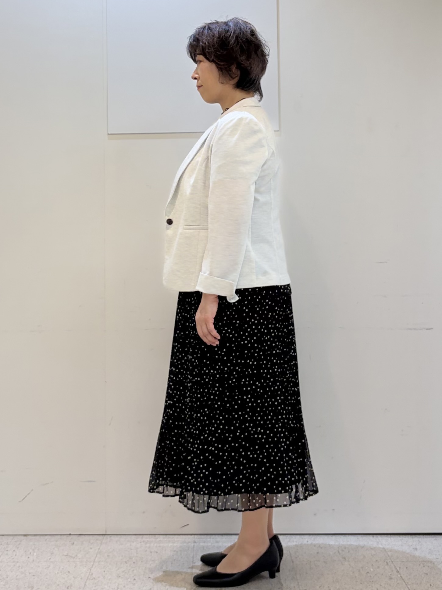 ヤスコさんの「Reflect｜【SS-4Lサイズ／UVカット／接触冷感】匠ジャケット／ベーシックテーラード」を使ったコーディネート