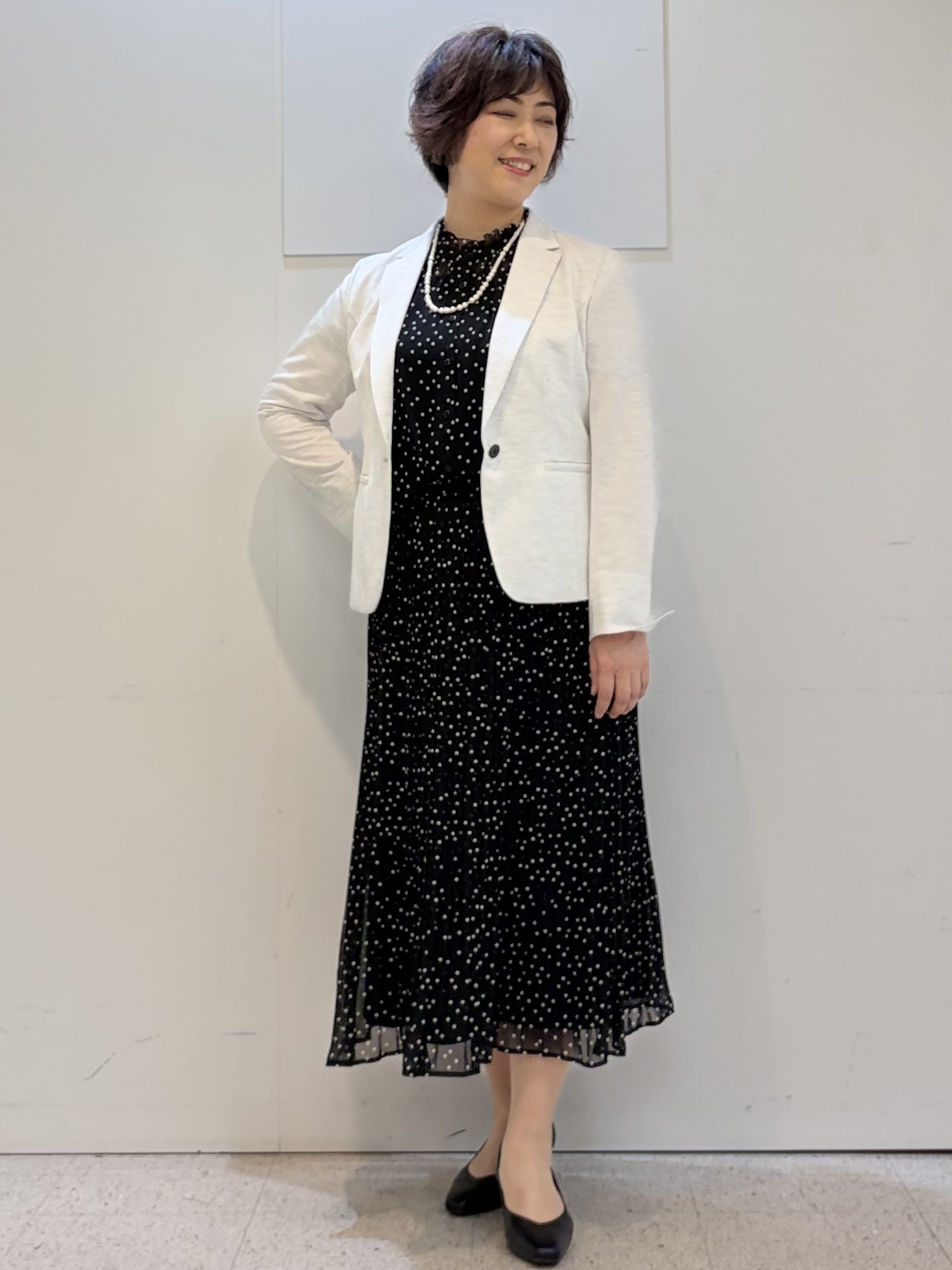 ヤスコさんの「Reflect｜【SS-4Lサイズ／UVカット／接触冷感】匠ジャケット／ベーシックテーラード」を使ったコーディネート
