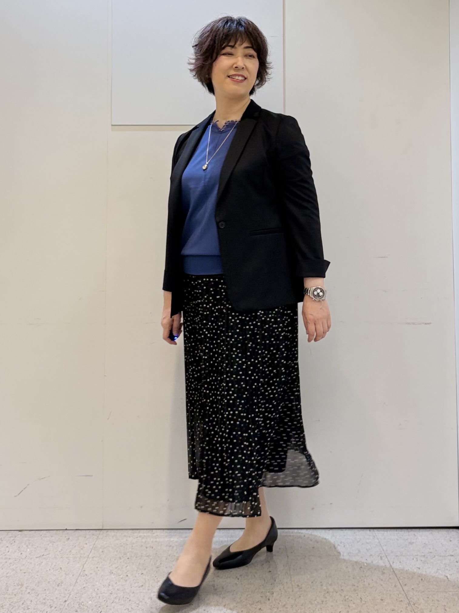 ヤスコさんの「Reflect｜【SS-4Lサイズ／UVカット／接触冷感】匠ジャケット／ロングテーラード」を使ったコーディネート