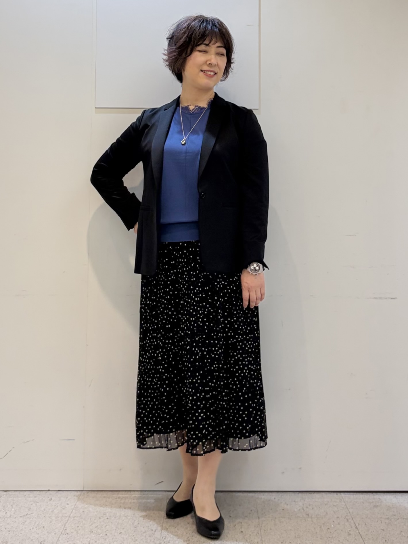 ヤスコさんの「Reflect｜【SS-4Lサイズ／UVカット／接触冷感】匠ジャケット／ロングテーラード」を使ったコーディネート