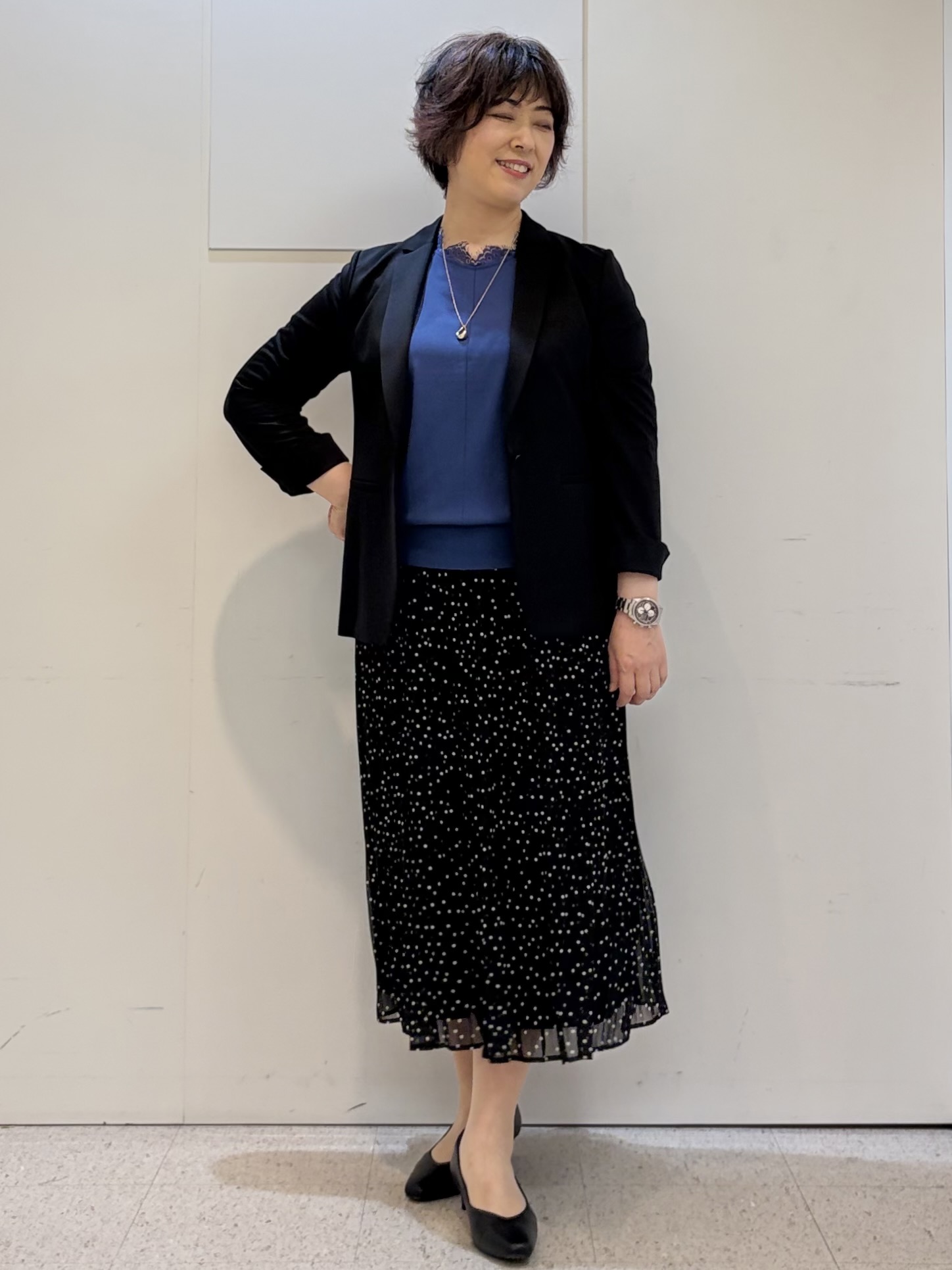 ヤスコさんの「Reflect｜【SS-4Lサイズ／UVカット／接触冷感】匠ジャケット／ロングテーラード」を使ったコーディネート