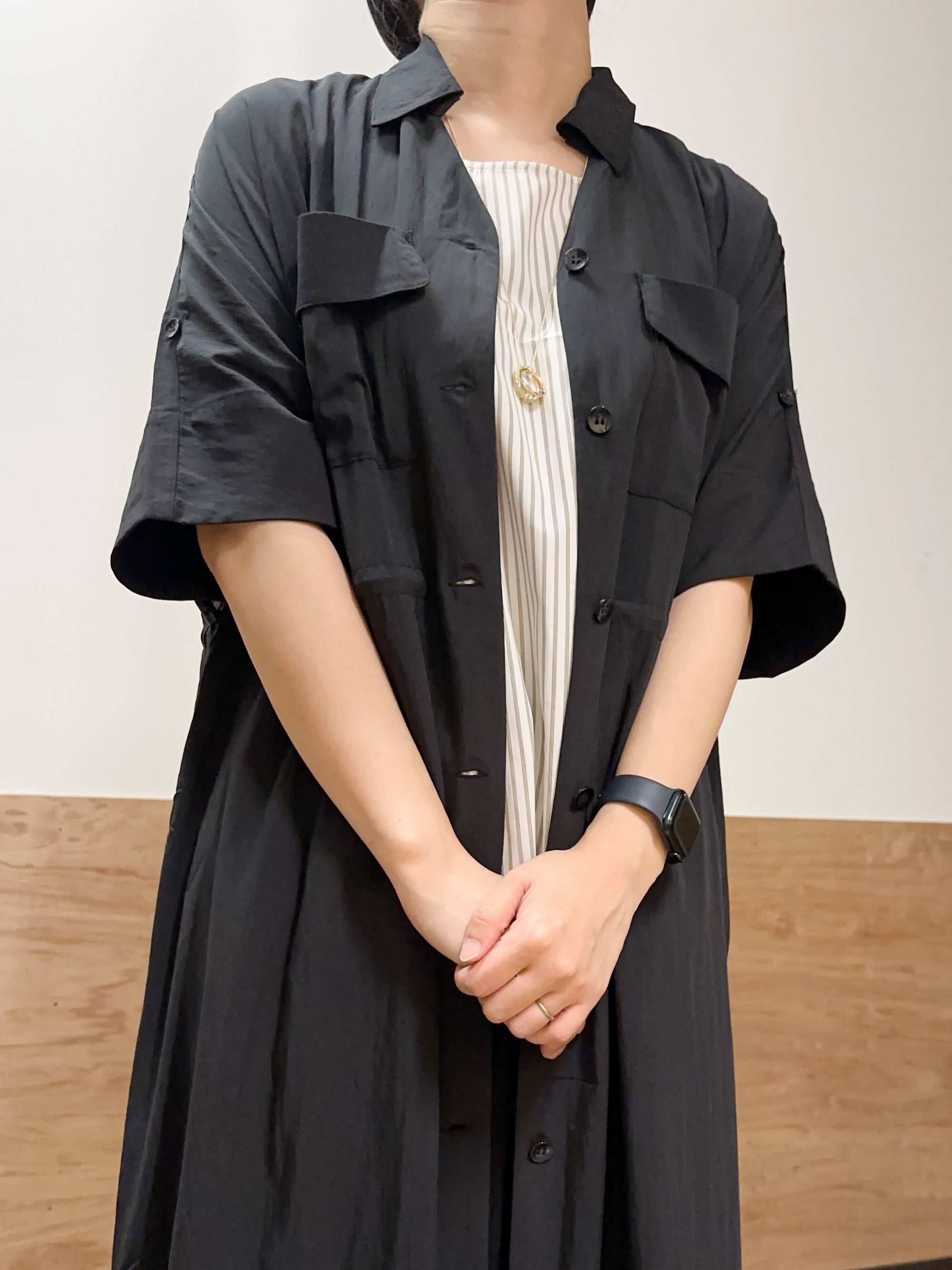 すーさんの「grove｜【体系カバー◎】ニット&times;インナーシャツタンクSET」を使ったコーディネート