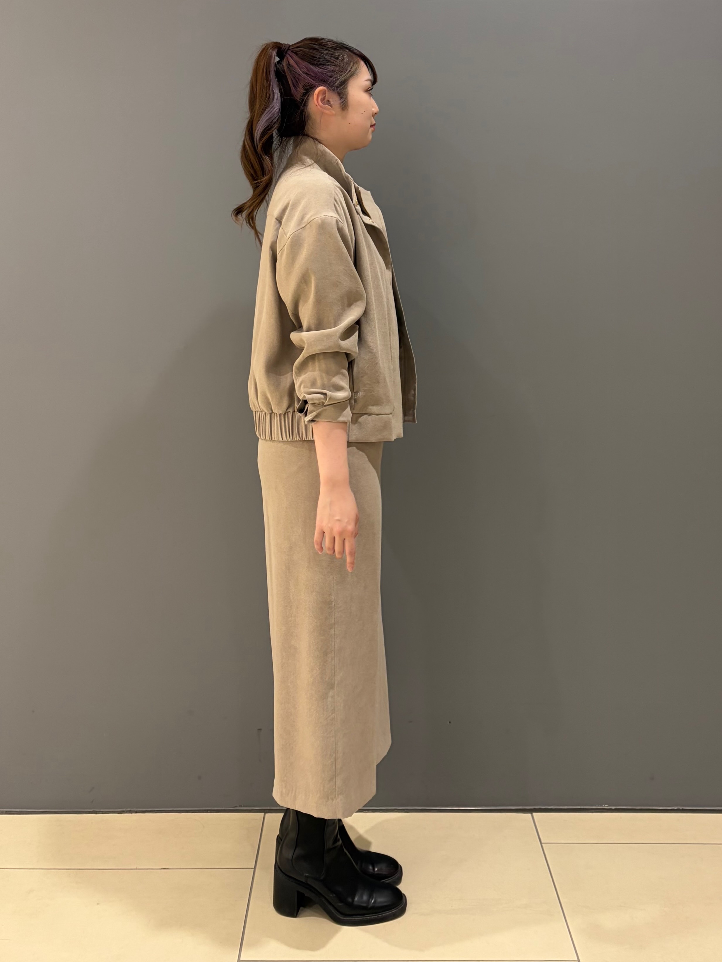 miさんの「UNTITLED｜【セットアップ可/ストレッチ性】ドライタッチニットプルオーバー」を使ったコーディネート