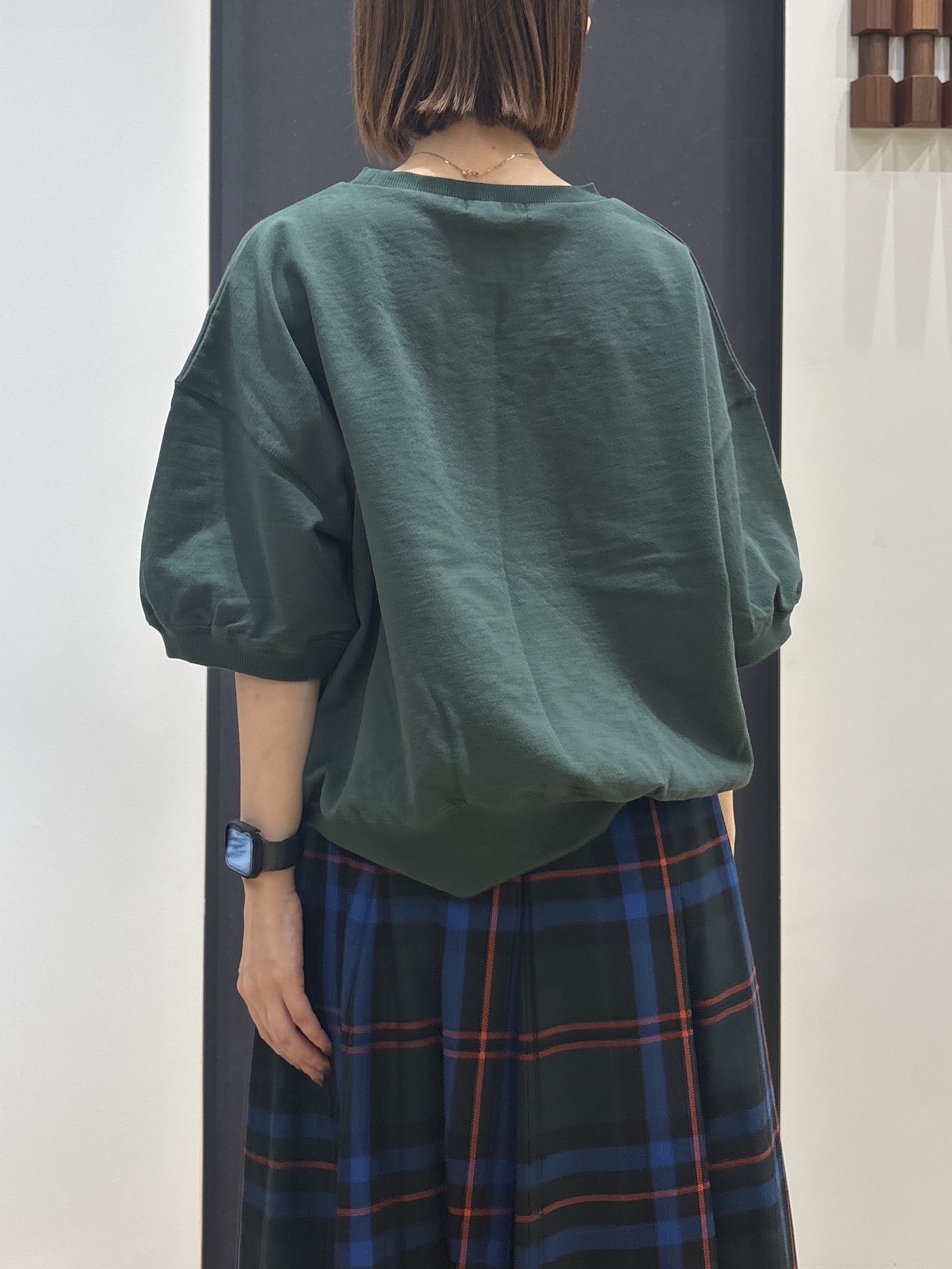 risaさんの「Dessin｜ハーフスリーブロゴプルオーバー」を使ったコーディネート