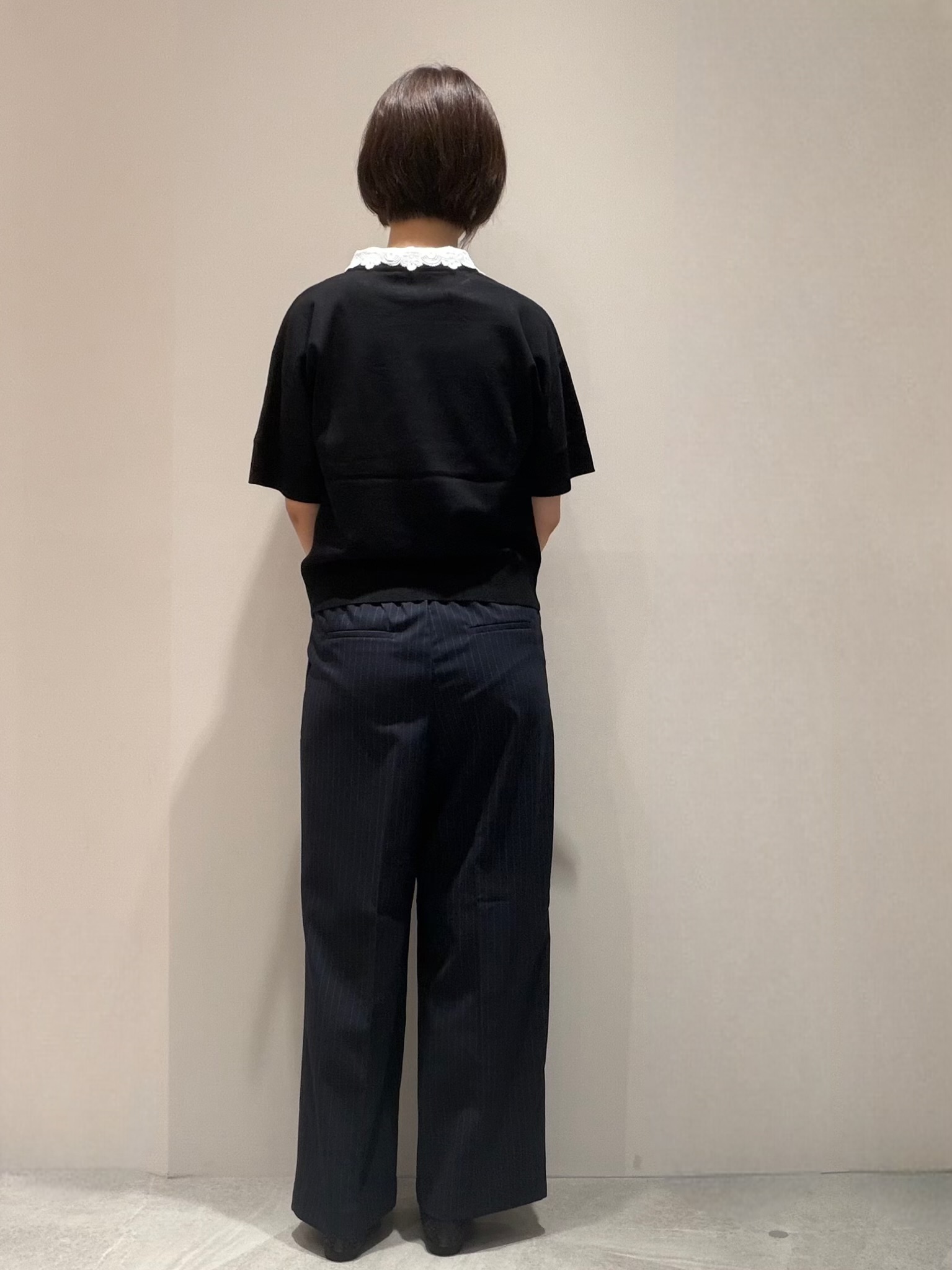 ふなきちさんの「OPAQUE.CLIP｜2WAY衿ドッキングニット《洗濯機OK》」を使ったコーディネート