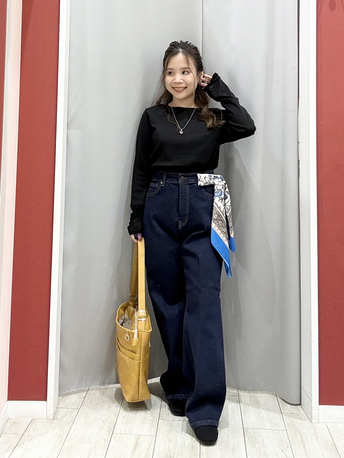 shioさんの「SHOO･LA･RUE｜【S-LL/洗濯機可】コーデの幅広がる お袖チュールトップス」を使ったコーディネート
