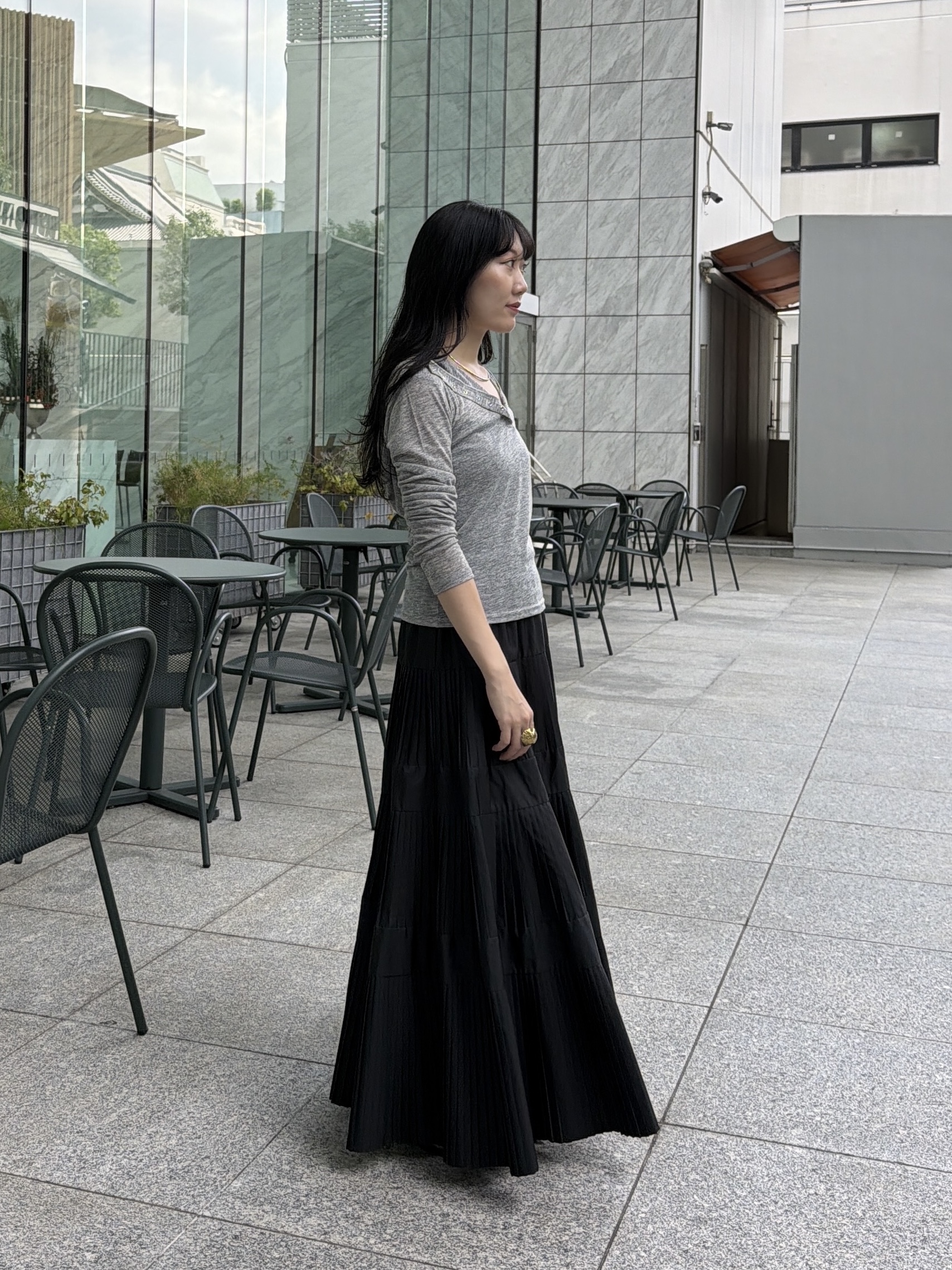 rinaさんの「INDIVI｜フーディシアーカットソー」を使ったコーディネート