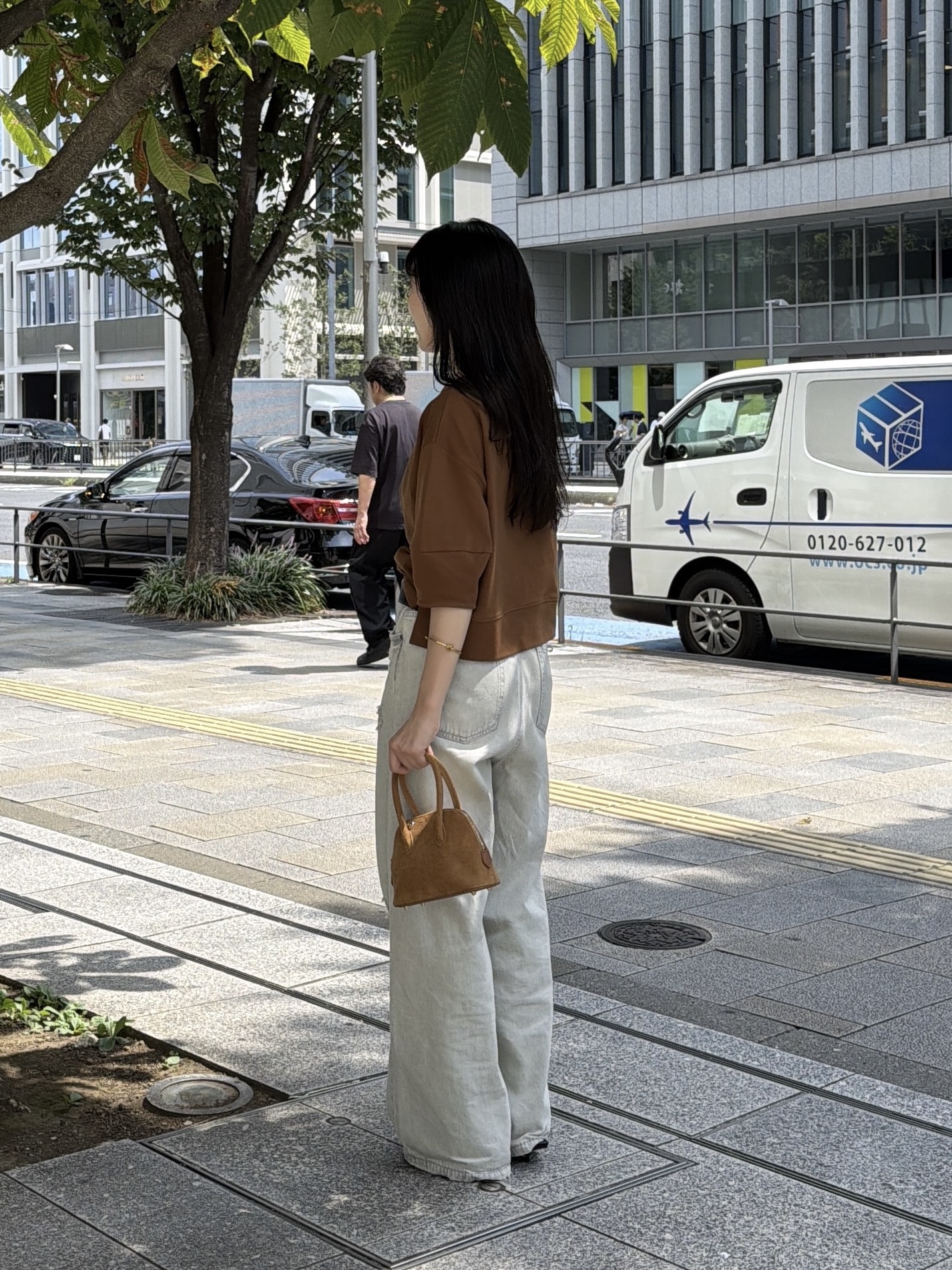 rinaさんの「INDIVI｜ハーフスリーブフォルムカットソー【接触冷感／新色追加】」を使ったコーディネート