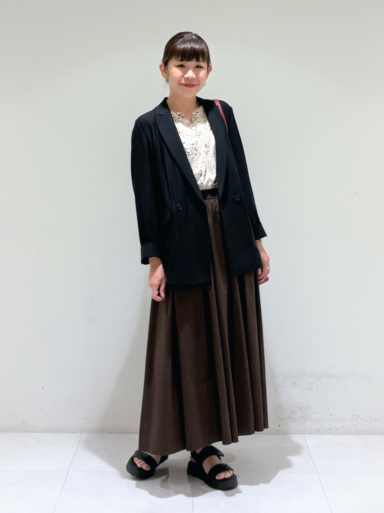 tsuyuさんの「INDIVI｜【2WAY／合皮】ポシェットサイズバッグ」を使ったコーディネート