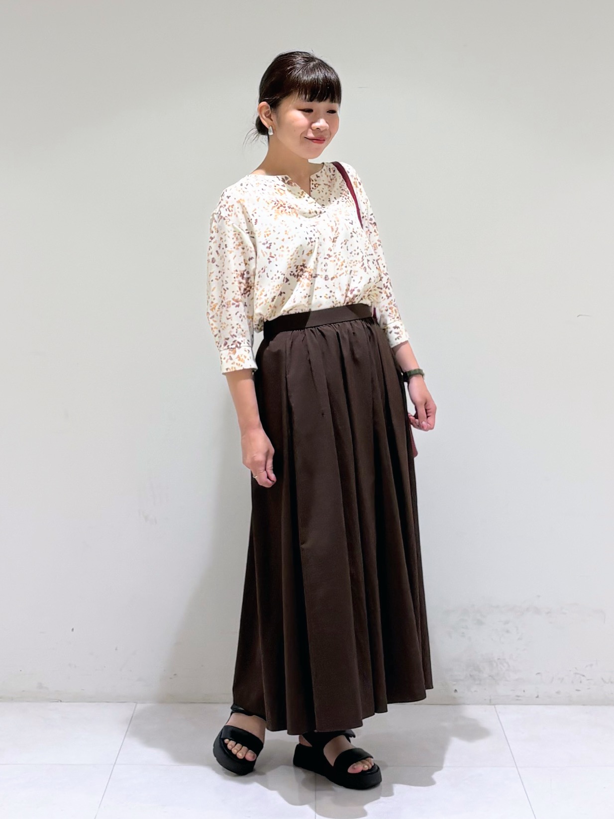 tsuyuさんの「INDIVI｜【2WAY／合皮】ポシェットサイズバッグ」を使ったコーディネート