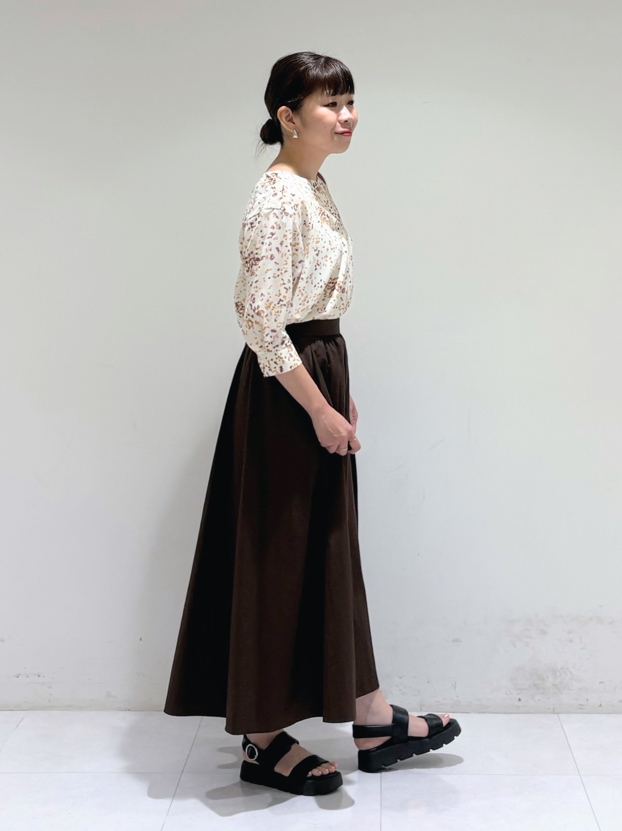 tsuyuさんの「INDIVI｜【2WAY／合皮】ポシェットサイズバッグ」を使ったコーディネート