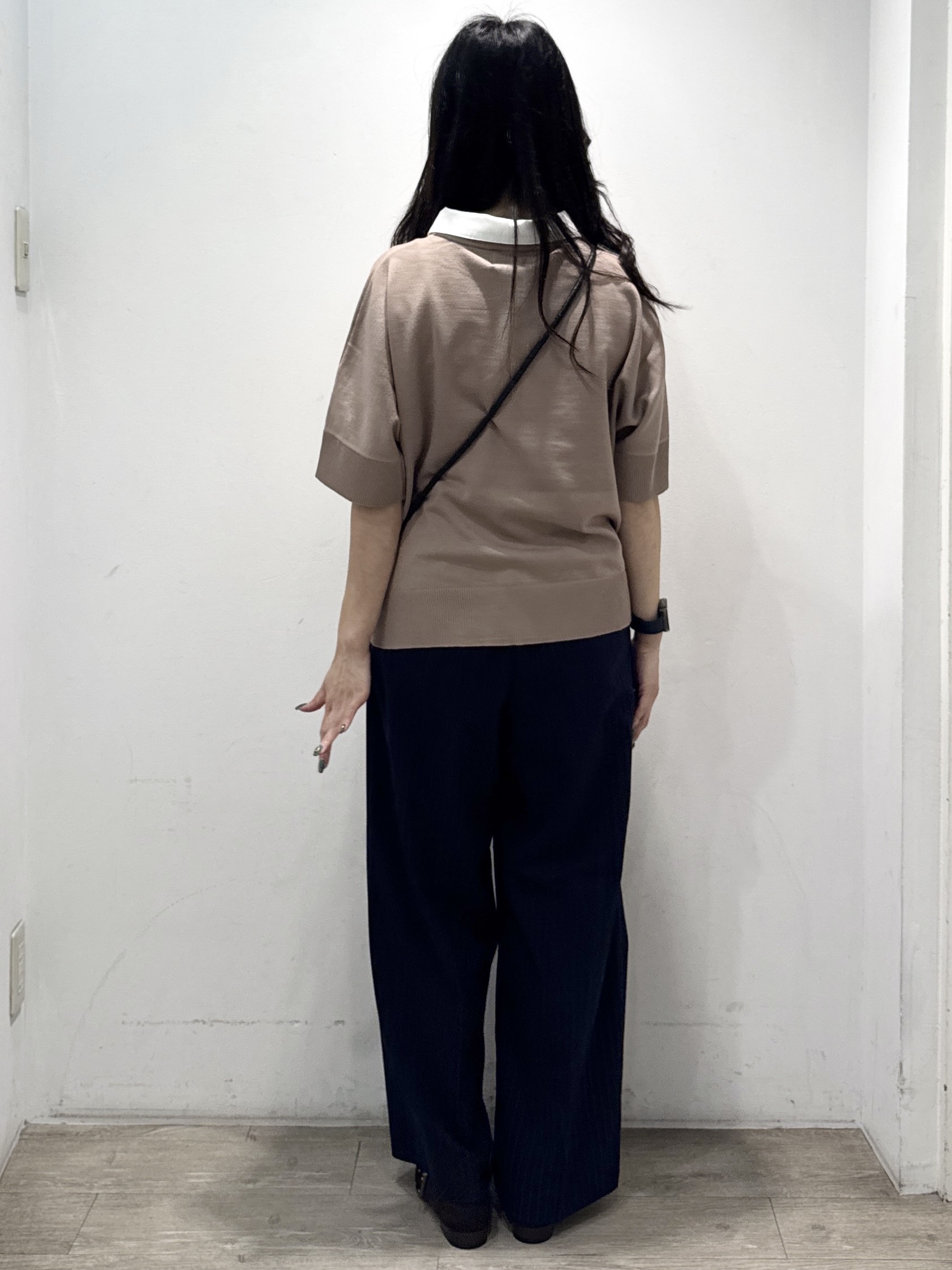 yuicciさんの「OPAQUE.CLIP｜2WAY衿ドッキングニット《洗濯機OK》」を使ったコーディネート