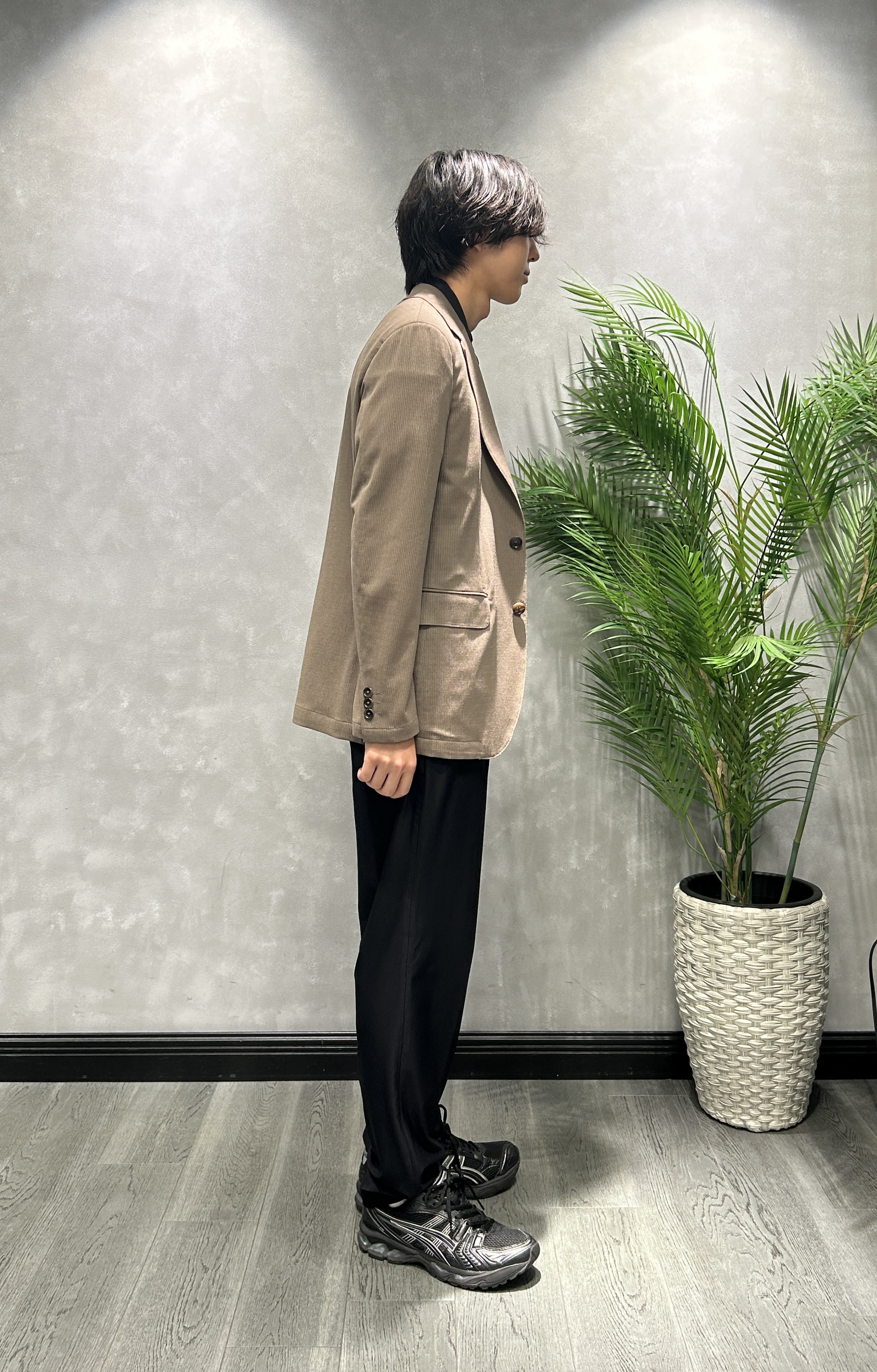 ruiさんの「TAKEO KIKUCHI｜【Begin5月号掲載/通気性】トリコットサッカー ジャケット」を使ったコーディネート