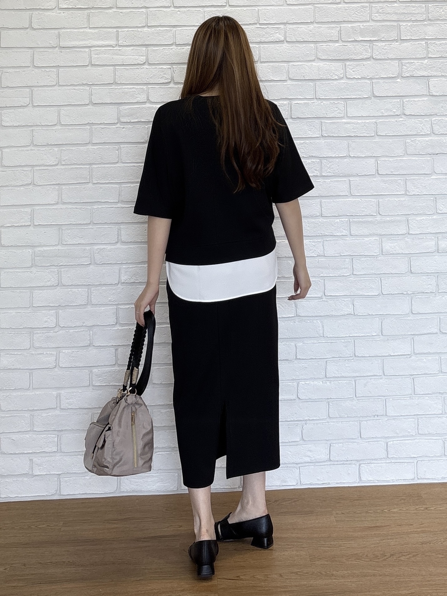 sayaさんの「grove｜【着回し◎】レイヤード風セットアップ」を使ったコーディネート