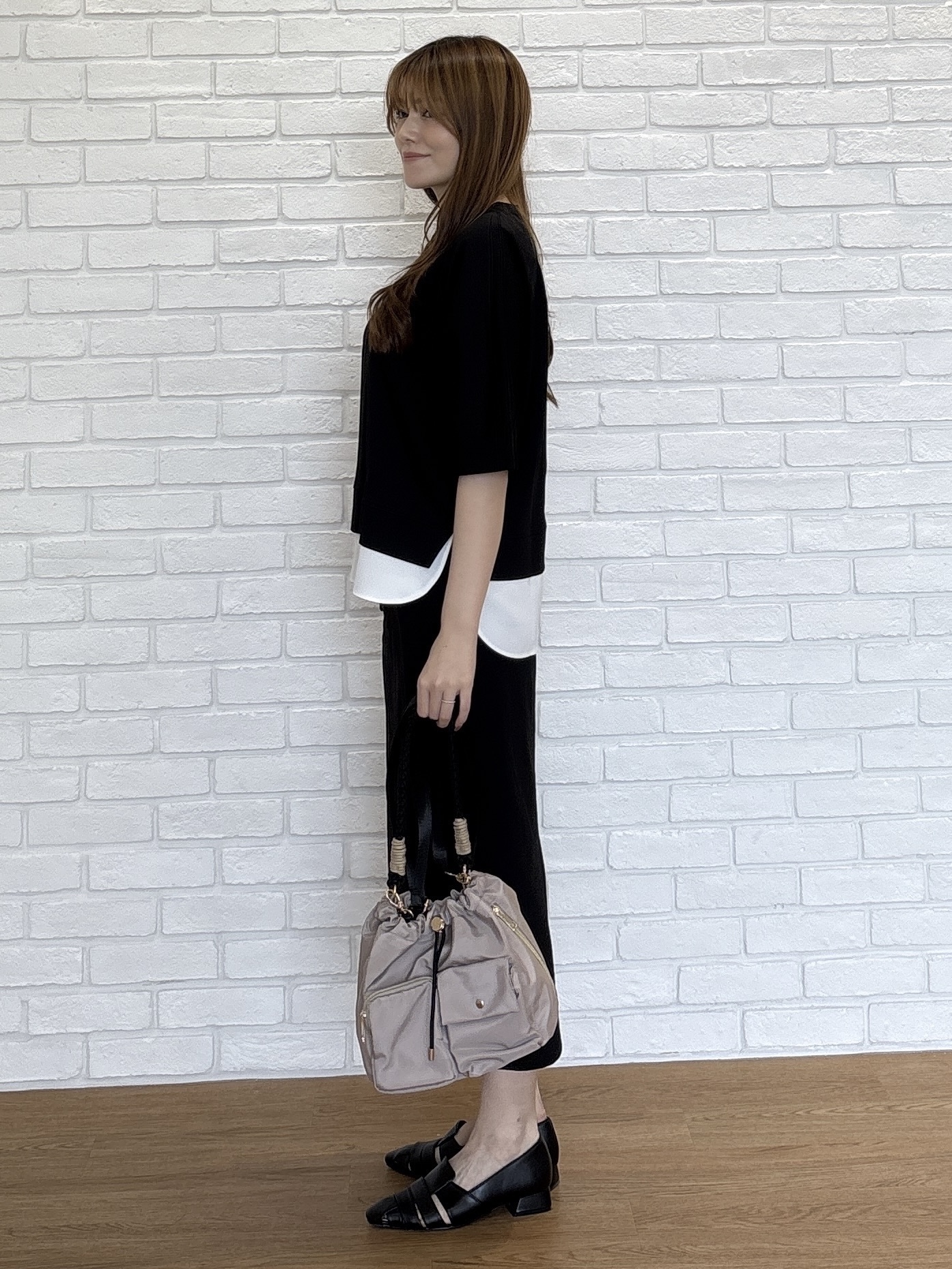 sayaさんの「grove｜【着回し◎】レイヤード風セットアップ」を使ったコーディネート