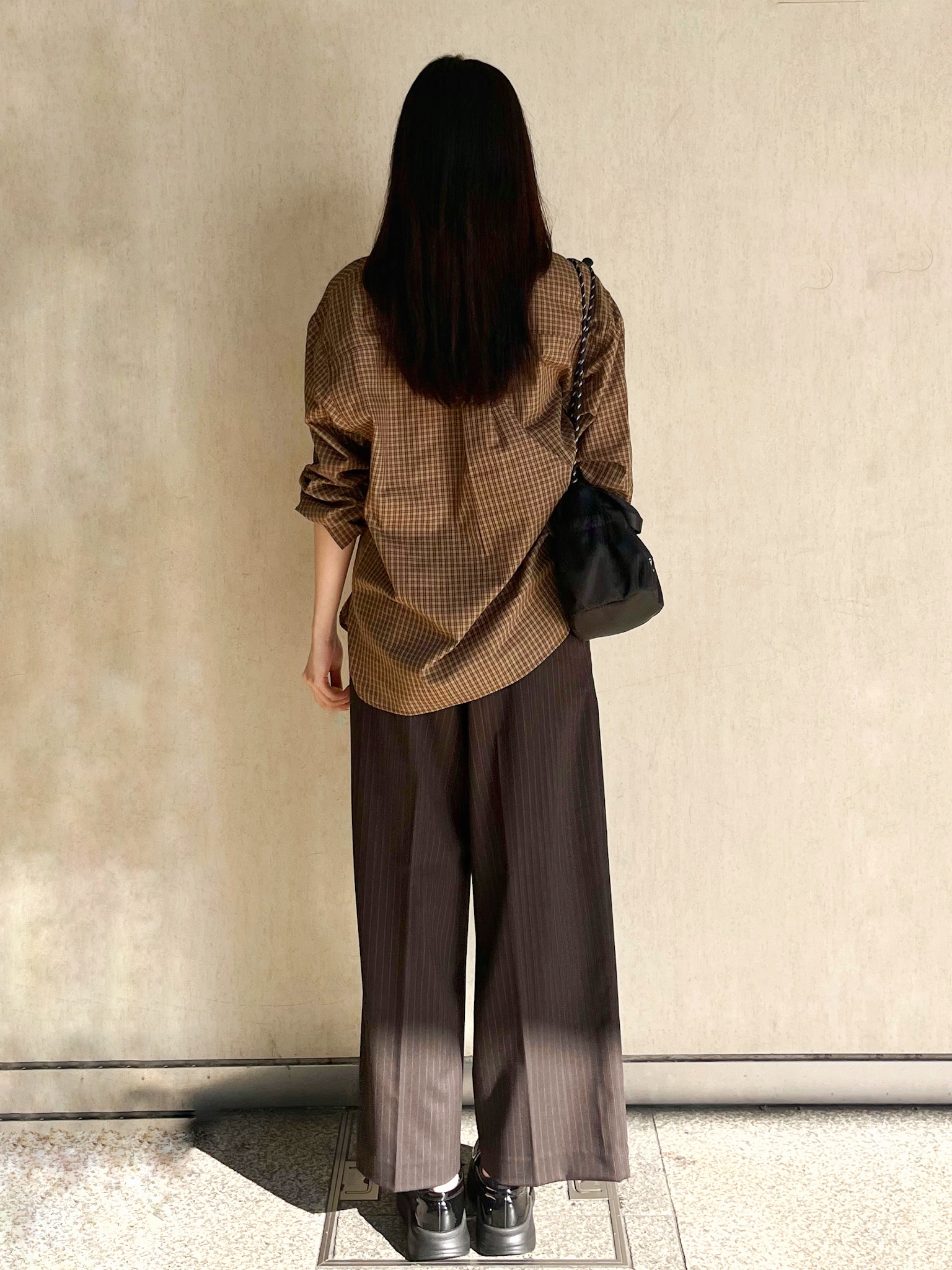 ももさんの「OPAQUE.CLIP｜チェック柄シャツ【洗濯機OK】」を使ったコーディネート