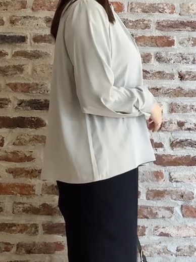 tokiさんの「THE SHOP TK｜ラッフルタイジョーゼットブラウス」を使ったコーディネート