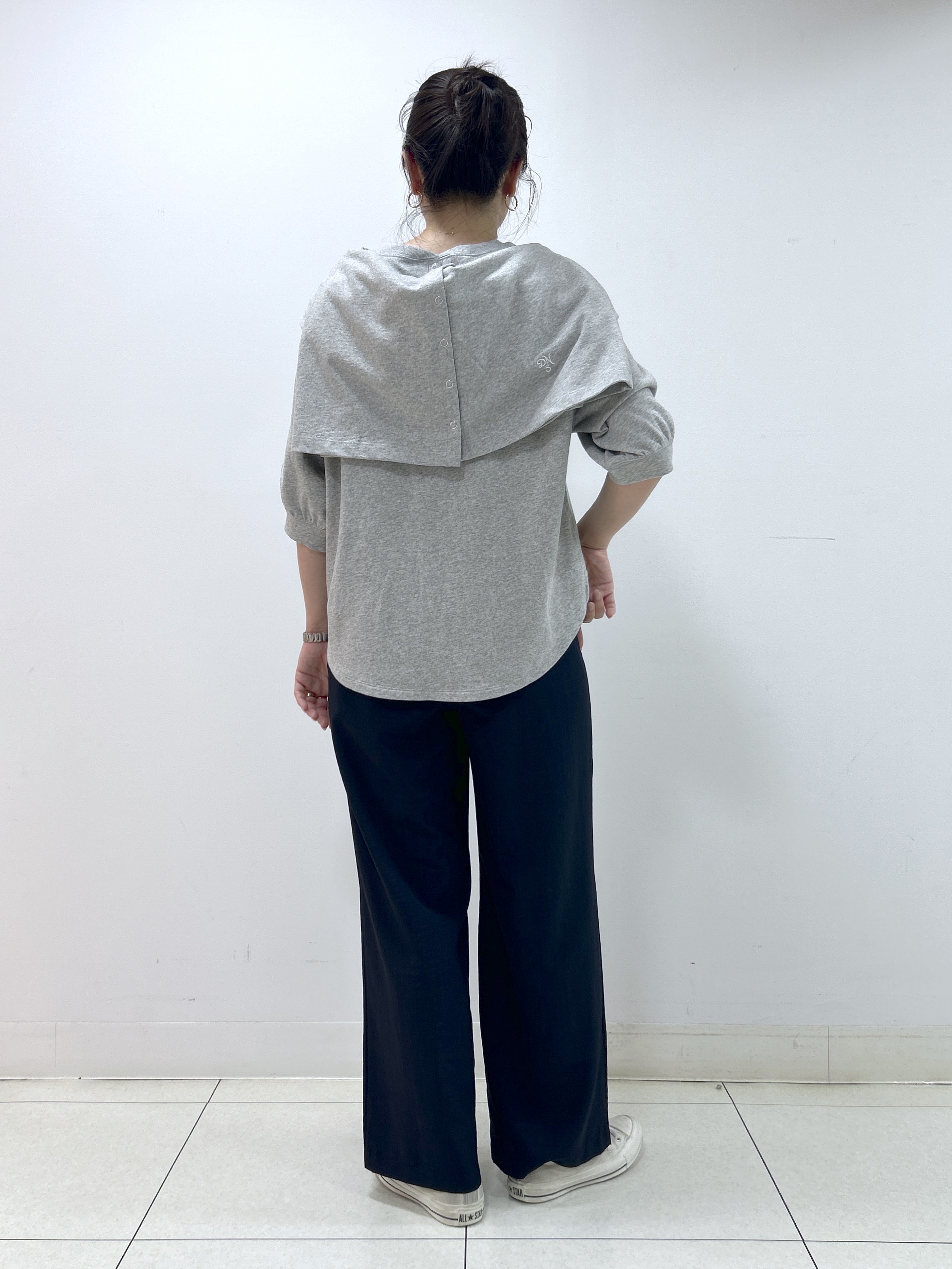 Kaiさんの「Dessin｜バックヘンリーカットソー5分袖」を使ったコーディネート