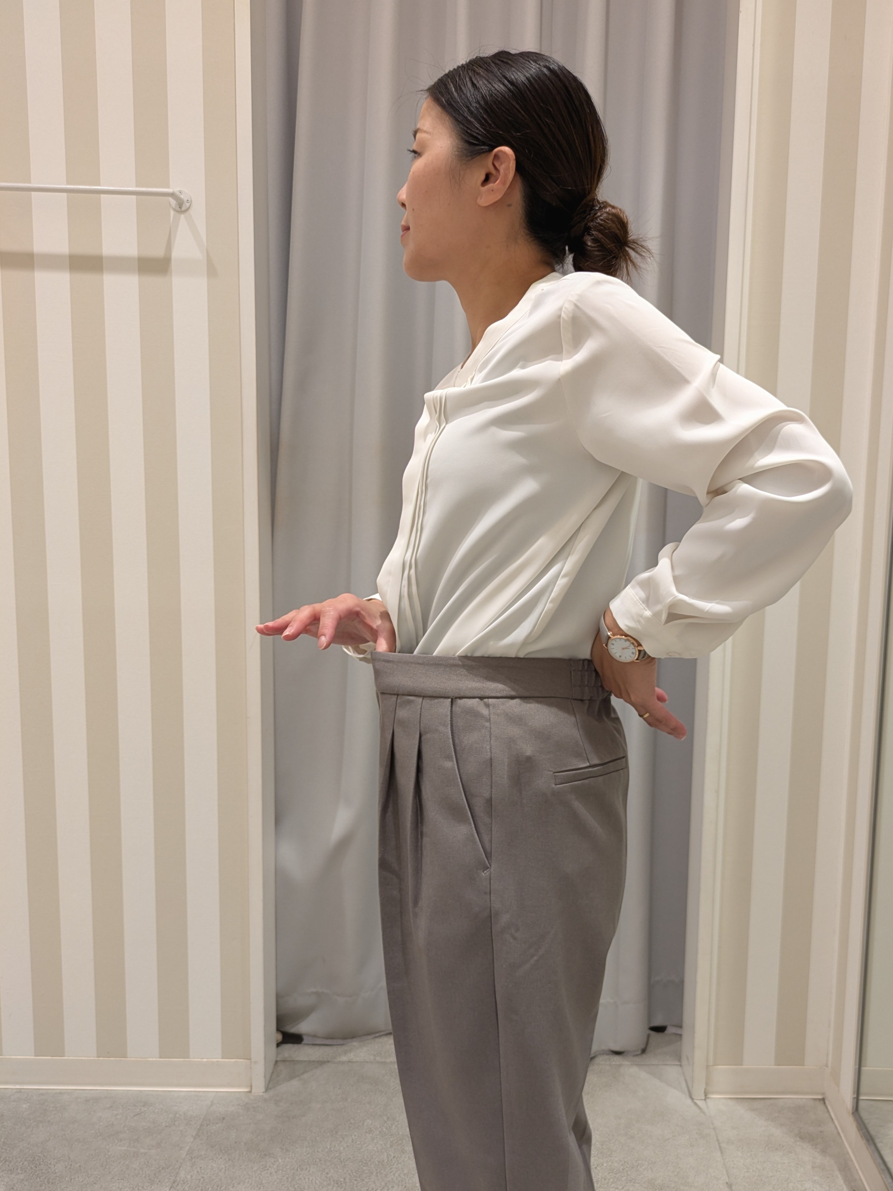 𝐂𝐡𝐢𝐢 &hearts;(ちー)さんの「SHOO･LA･RUE｜【セットアップ可/通勤/洗濯機可/SS-LL】女性らしく決まる カラーレスジャケット」を使ったコーディネート