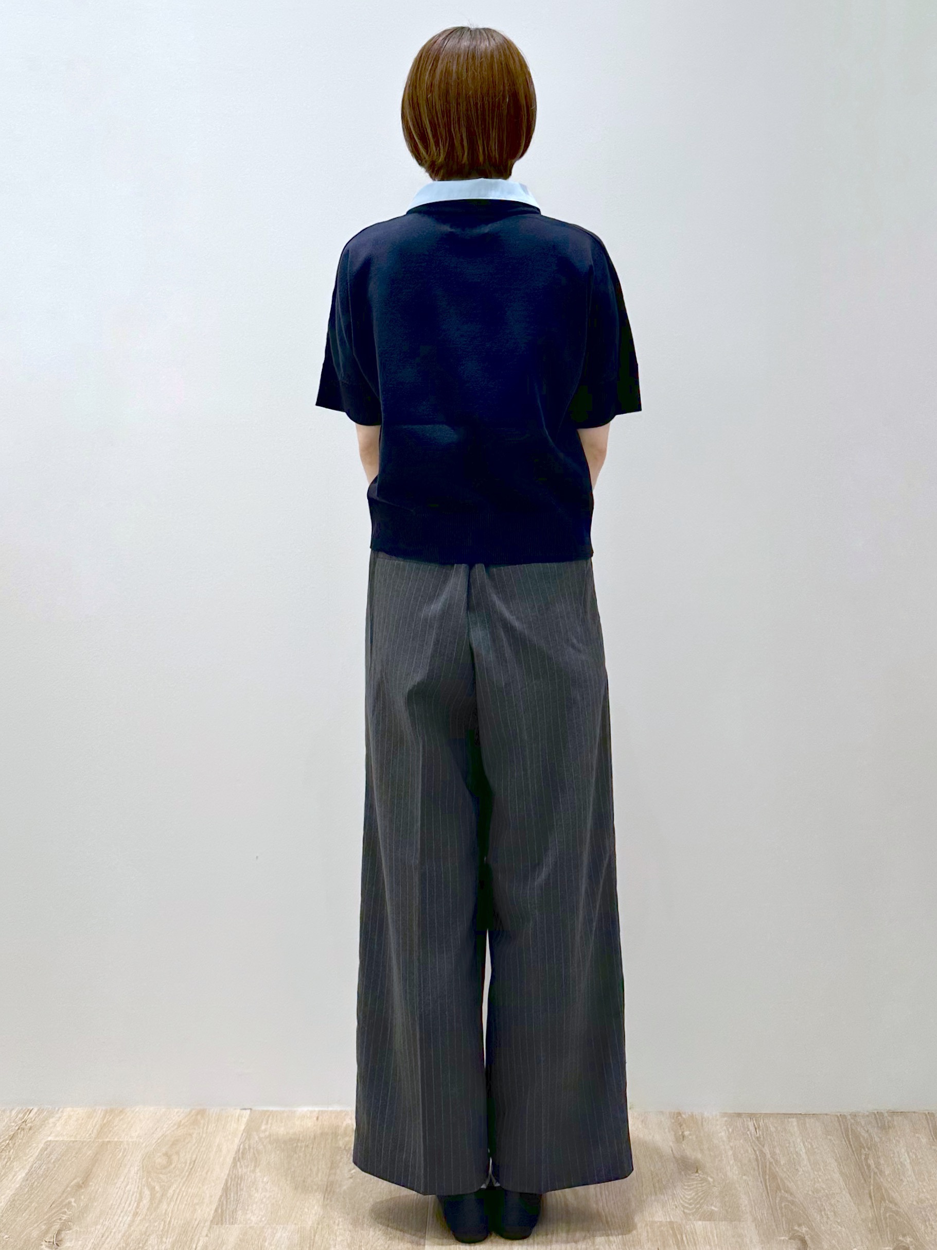 yurieさんの「OPAQUE.CLIP｜2WAY衿ドッキングニット《洗濯機OK》」を使ったコーディネート
