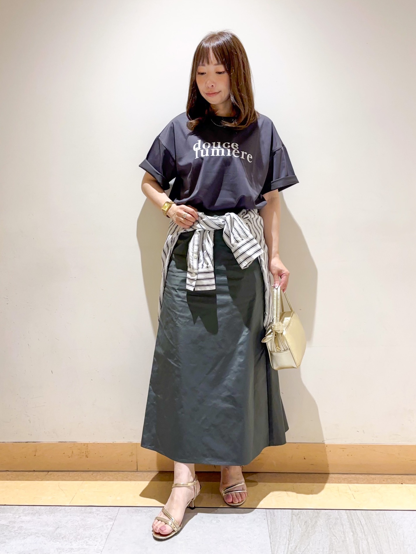 sattoさんの「UNTITLED｜コットンロゴTシャツ」を使ったコーディネート