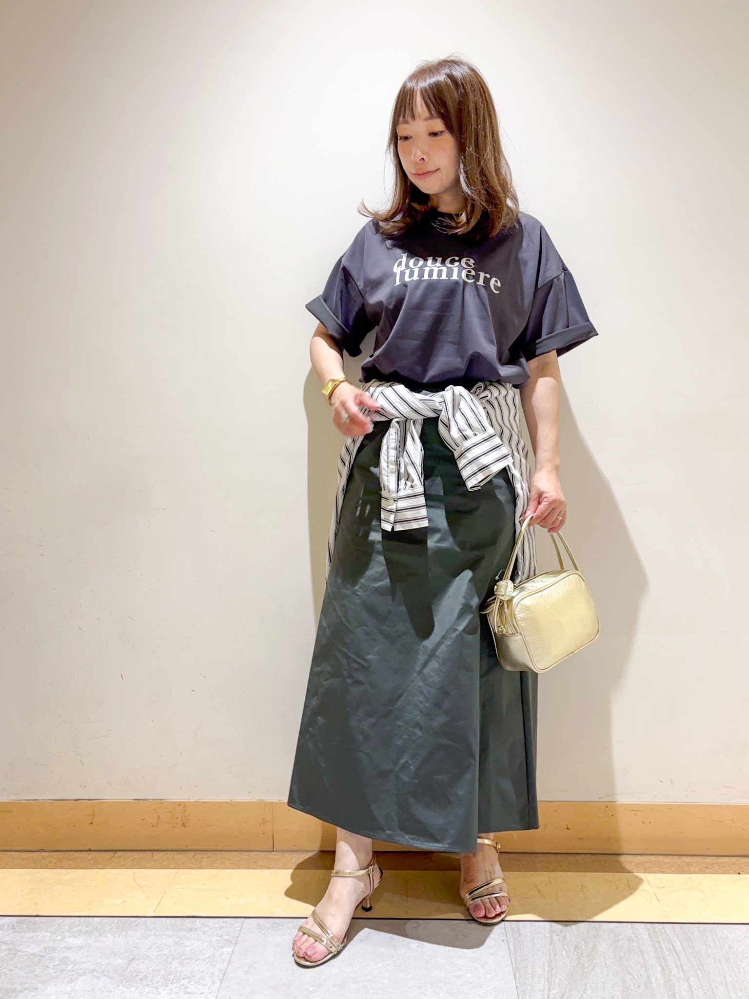 sattoさんの「UNTITLED｜コットンロゴTシャツ」を使ったコーディネート