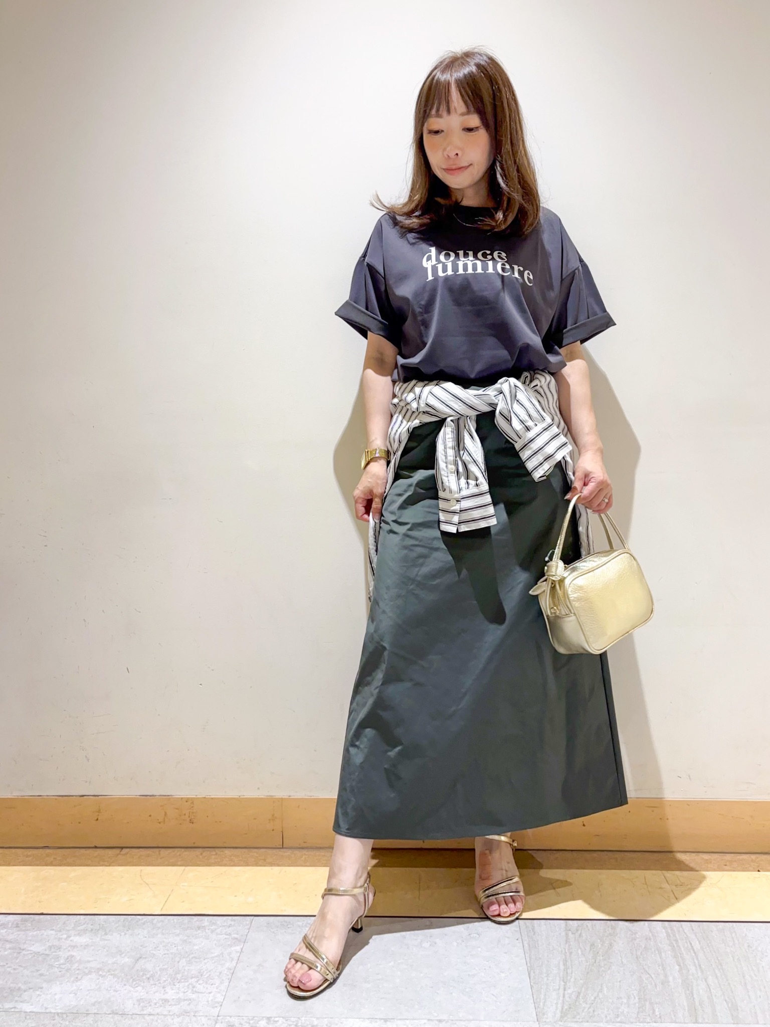 sattoさんの「UNTITLED｜コットンロゴTシャツ」を使ったコーディネート