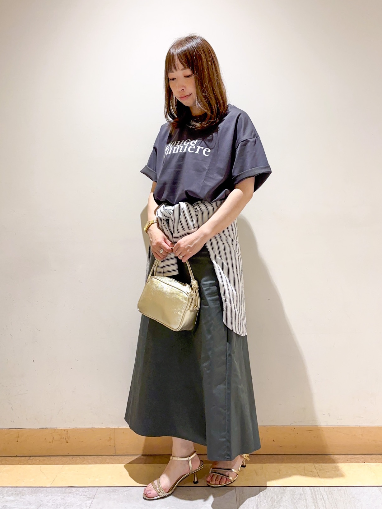 sattoさんの「UNTITLED｜コットンロゴTシャツ」を使ったコーディネート