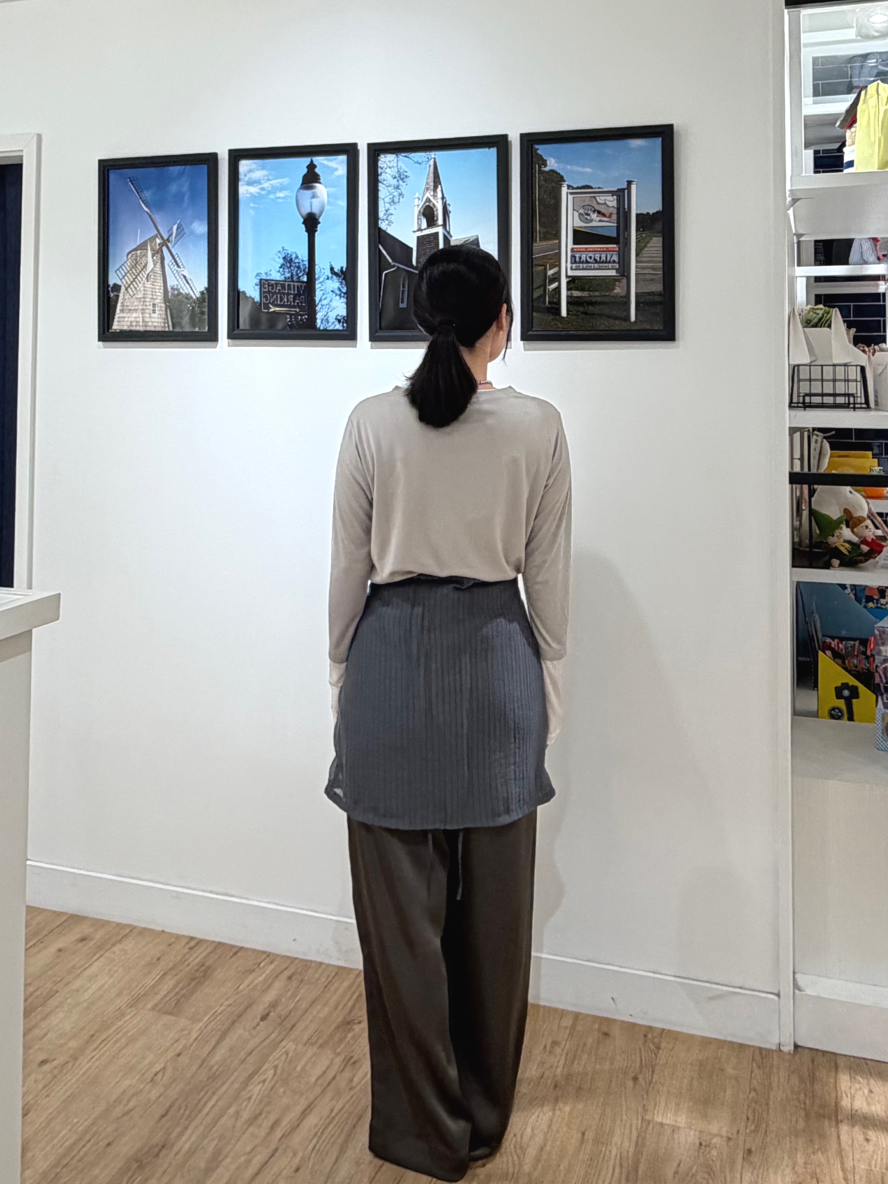 秦美里さんの「Dessin｜【調温機能】シアーリブプルオーバー」を使ったコーディネート