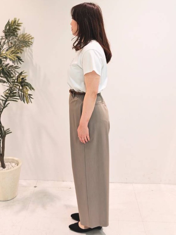 Miさんの「COUP DE CHANCE｜【手洗い可／日本製】半袖ロゴTシャツ」を使ったコーディネート