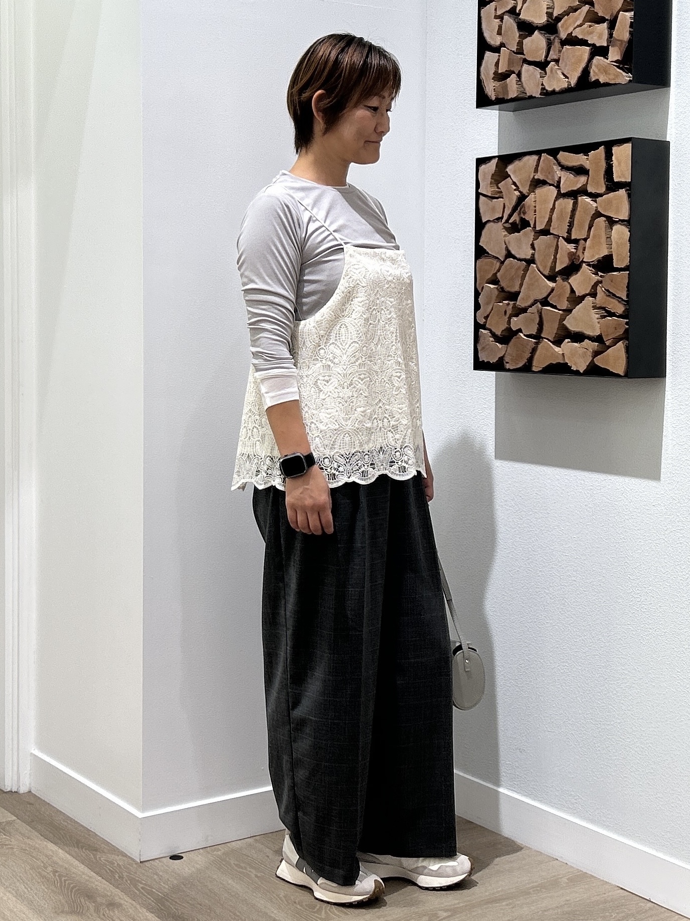 rairaiさんの「Dessin｜【調温機能】シアーリブプルオーバー」を使ったコーディネート