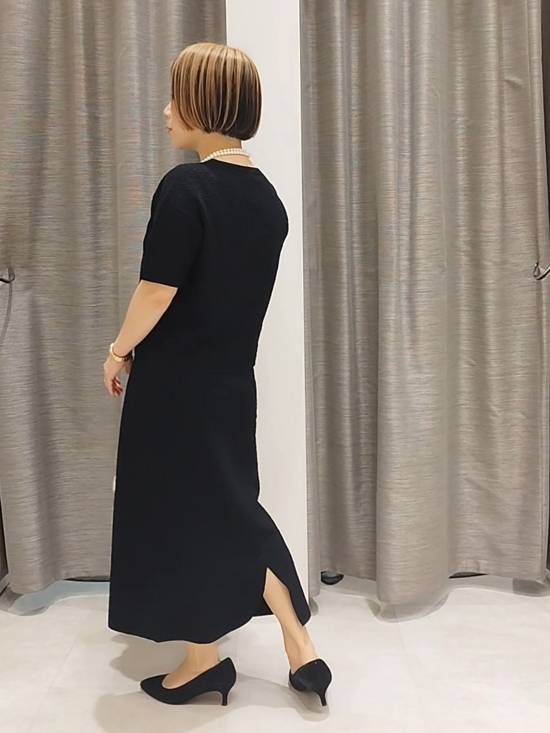 s u g iさんの「UNTITLED｜【セットアップ可/ストレッチ性】ドライタッチニットプルオーバー」を使ったコーディネート