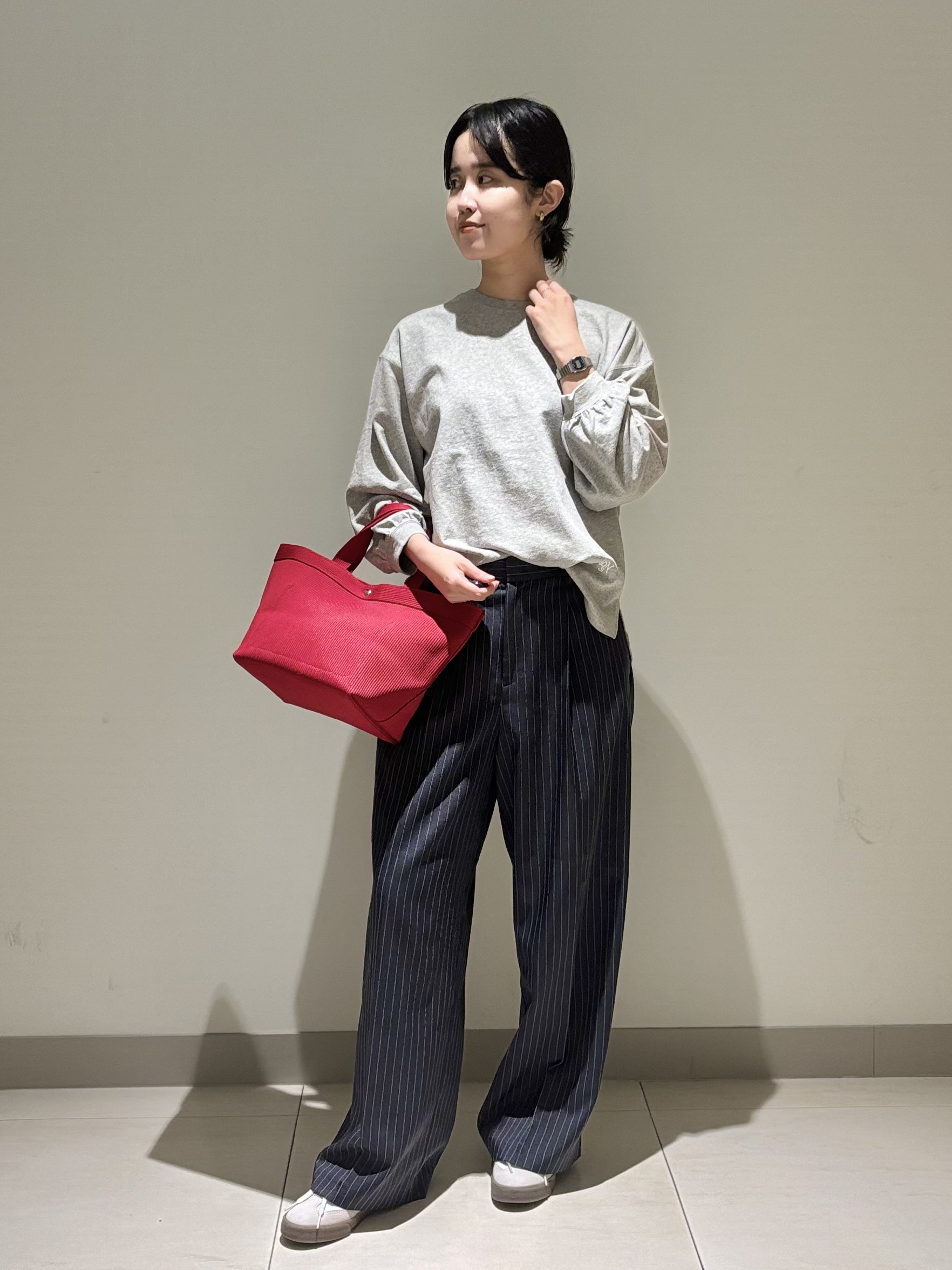 mayuさんの「Dessin｜バックヘンリーカットソー長袖」を使ったコーディネート