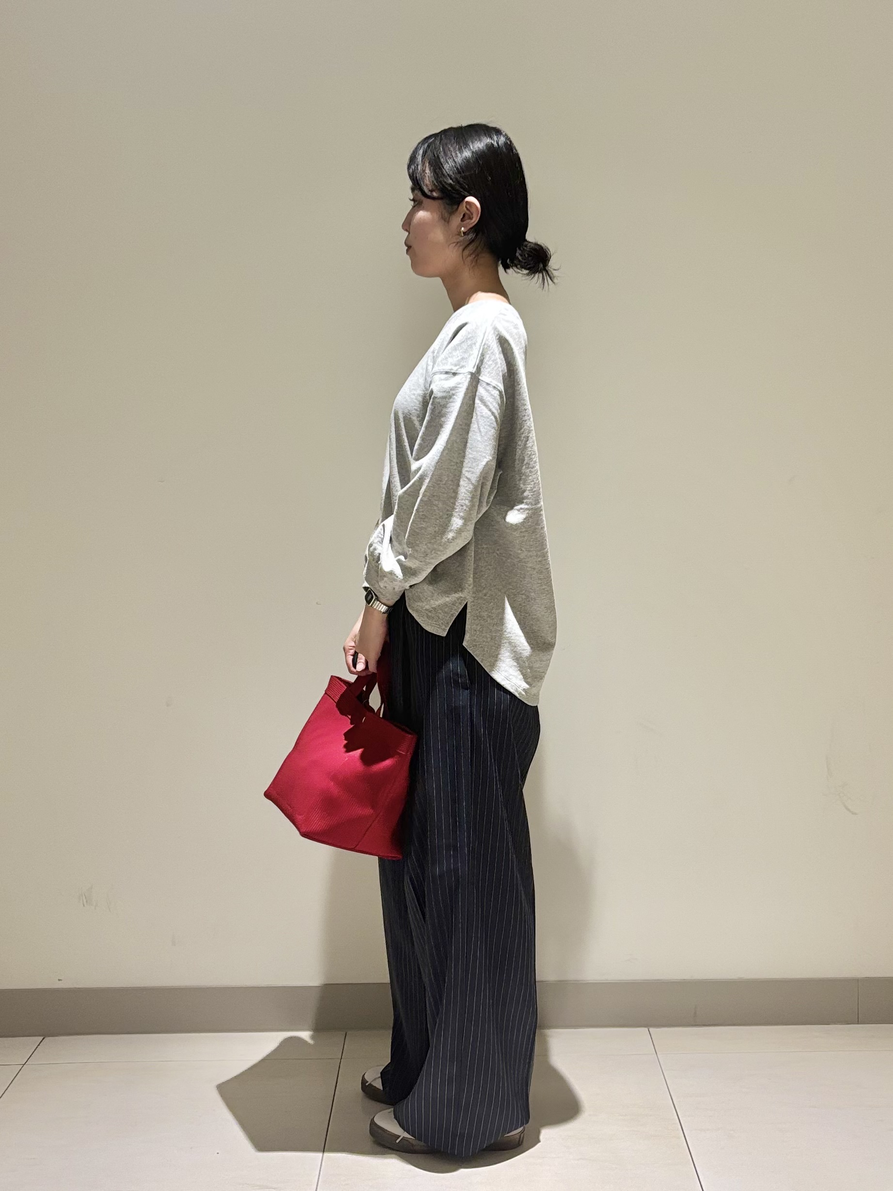 mayuさんの「Dessin｜バックヘンリーカットソー長袖」を使ったコーディネート