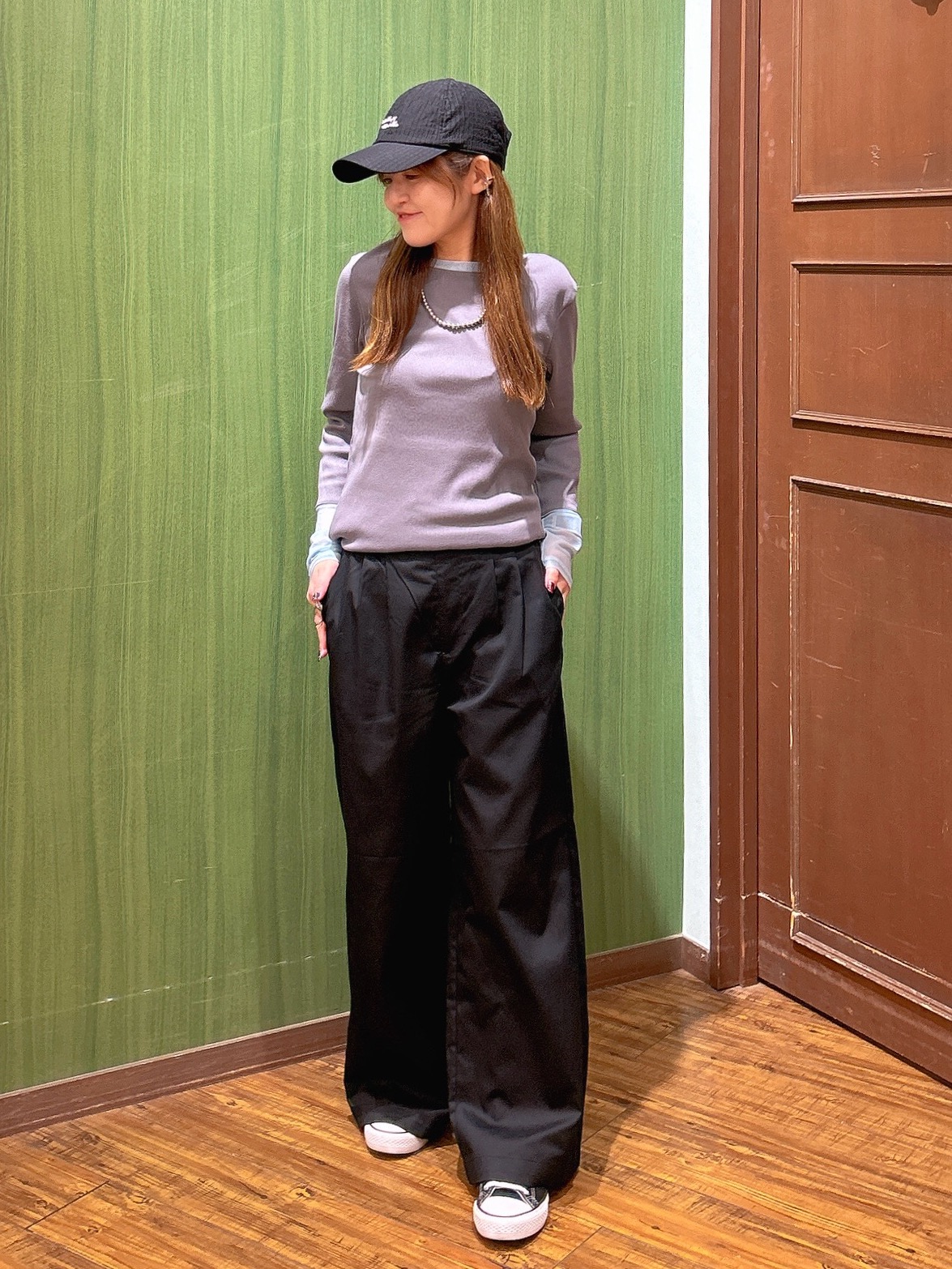 かおりさんの「SHOO･LA･RUE｜【セットアップ可/洗濯機可】軽やかに羽織れる スポンディッシュ ニットカーディガン」を使ったコーディネート