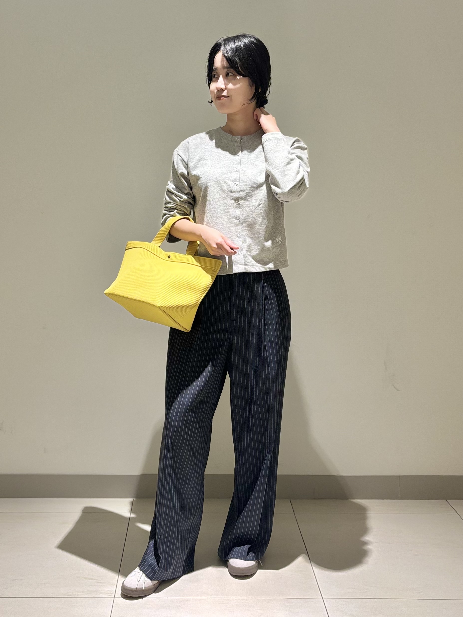 mayuさんの「Dessin｜リングスナップミニ裏毛カーディガン」を使ったコーディネート